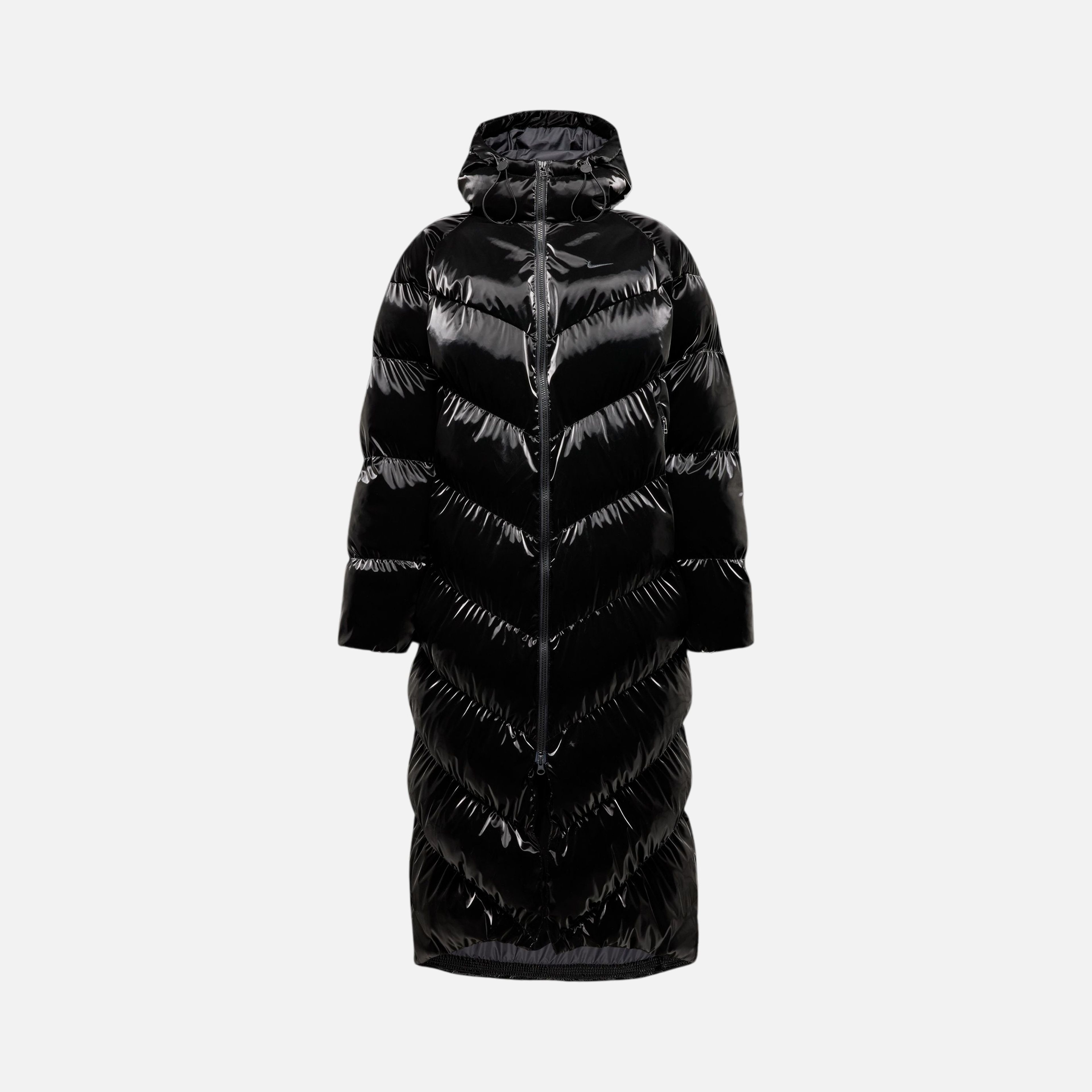 Nike Sportswear Windpuffer Therma-Fit Loose Shine Full-Zip Hoodie Kadın Parka