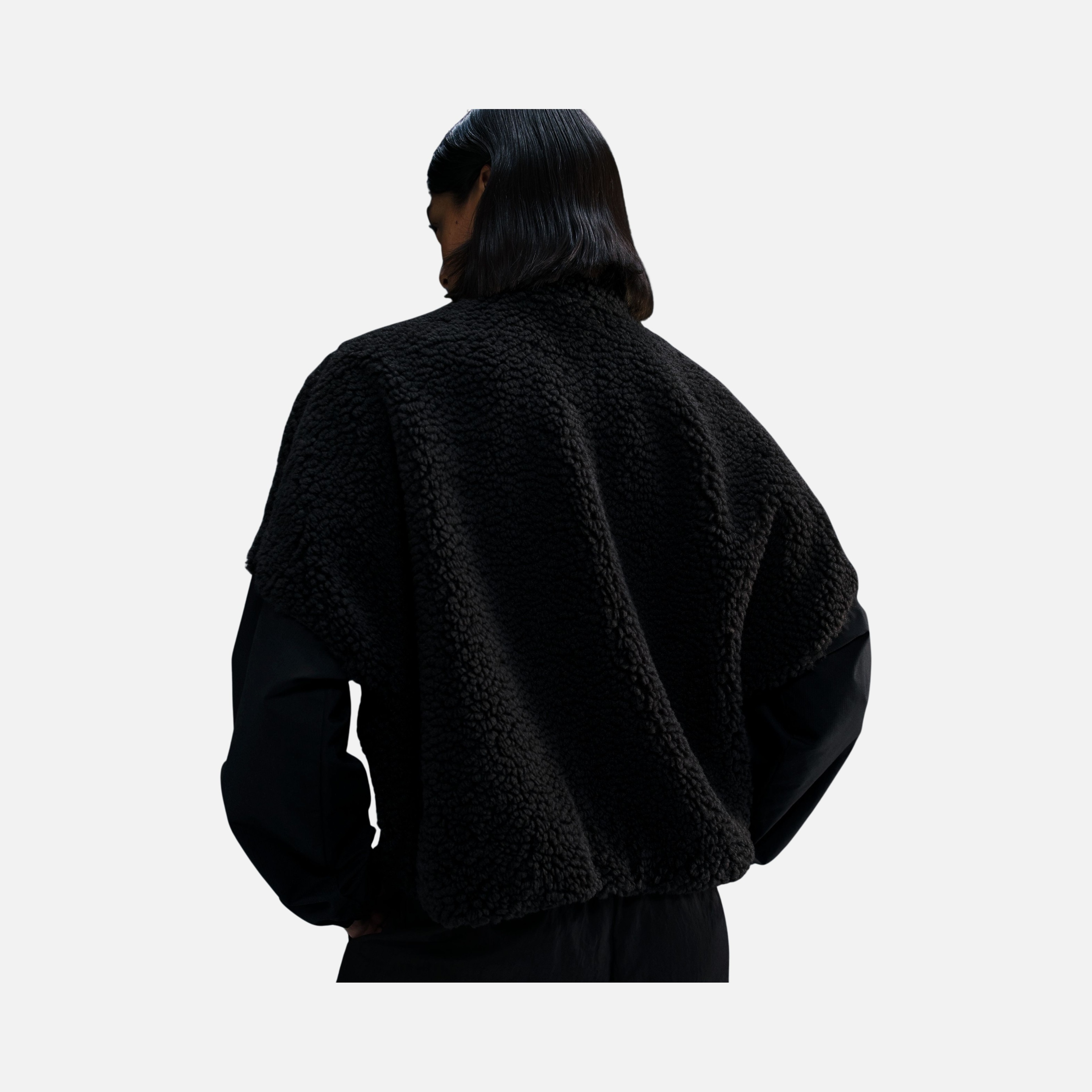 Nike Sportswear Essential Cozy Oversized Faux Fur and Ripstop
