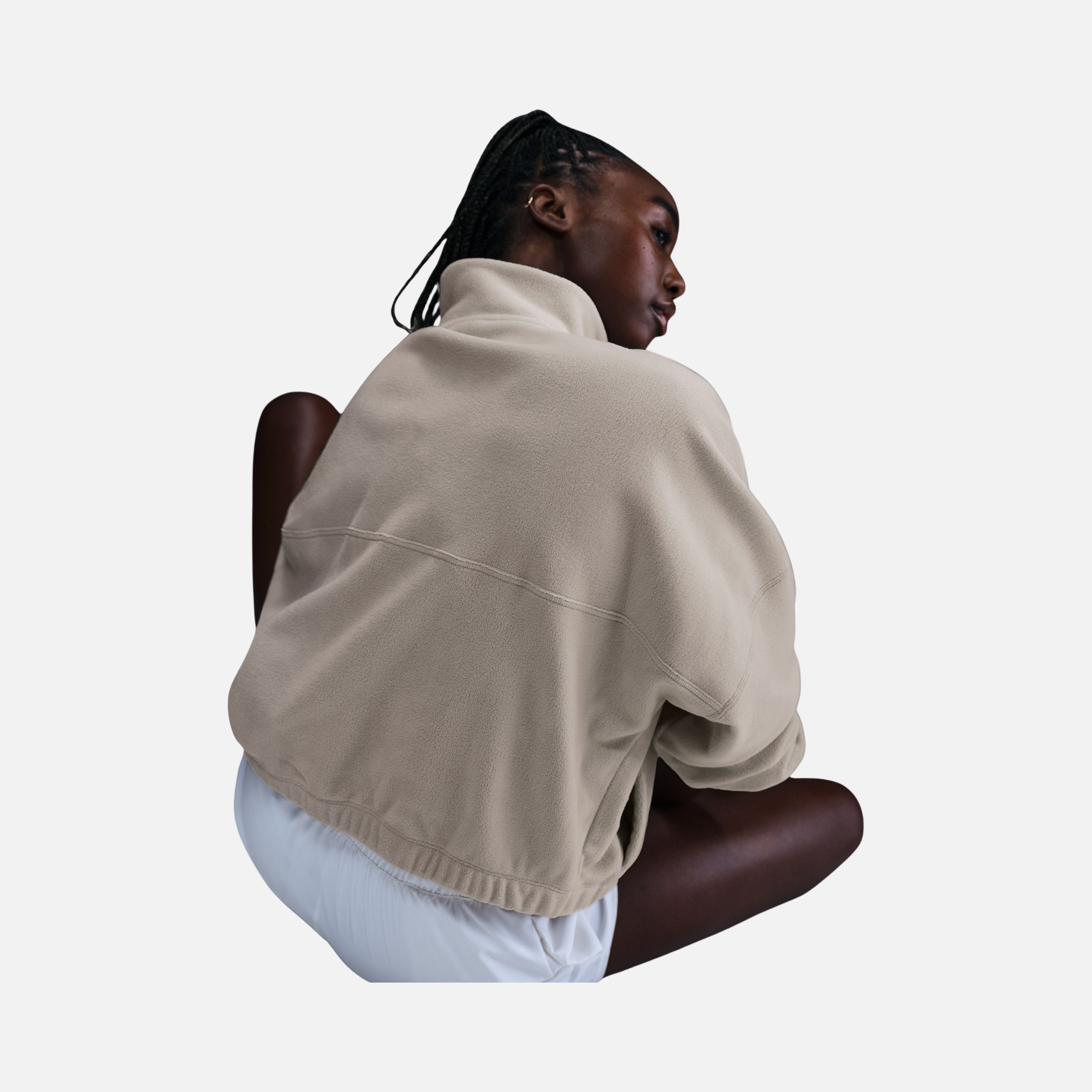 Nike One Therma-Fit Oversized 1/2-Zip Fleece Training Kadın Sweatshirt