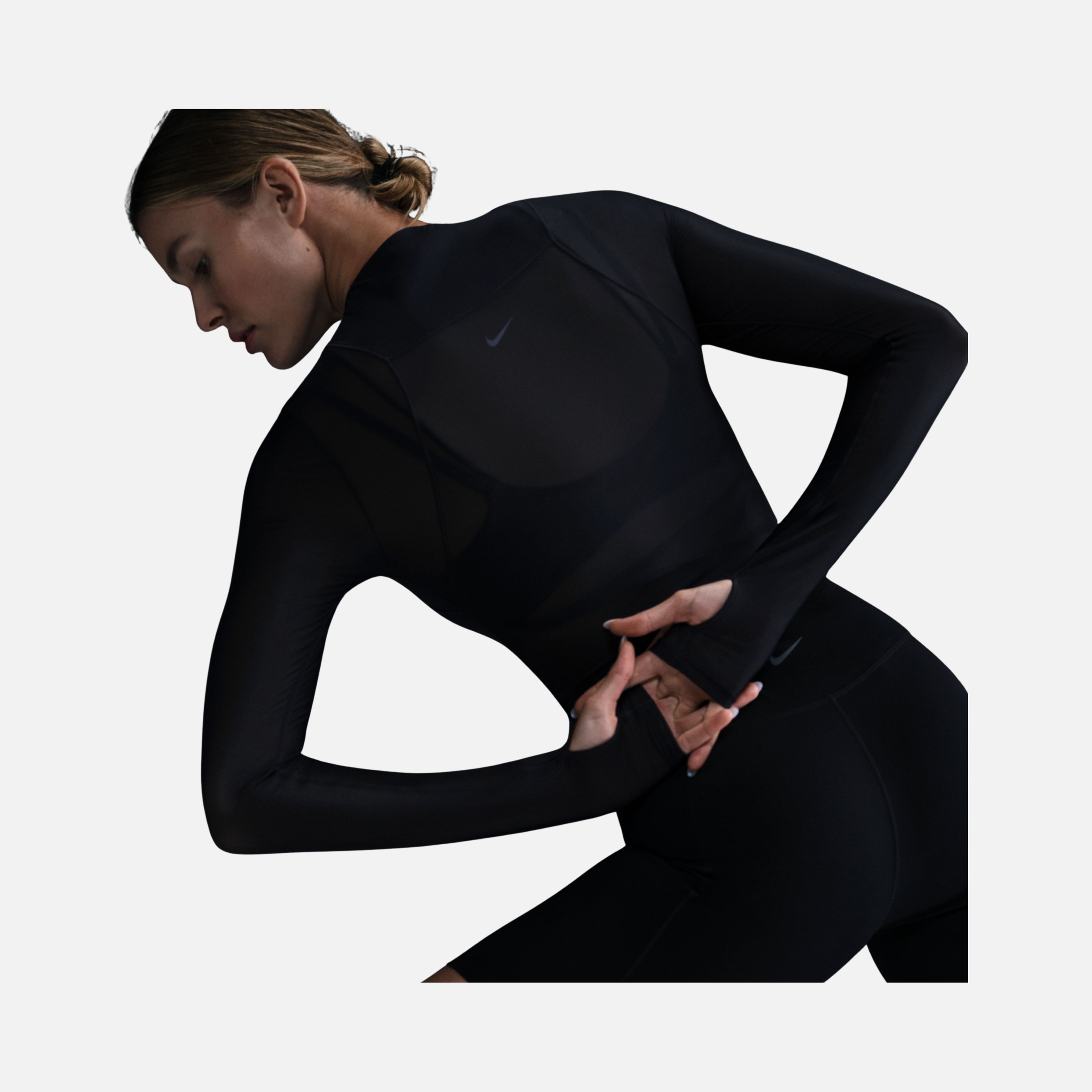 Nike Zenvy InfinaSoft Dri-Fit Sheer Training Long-Sleeve Kadın Tişört