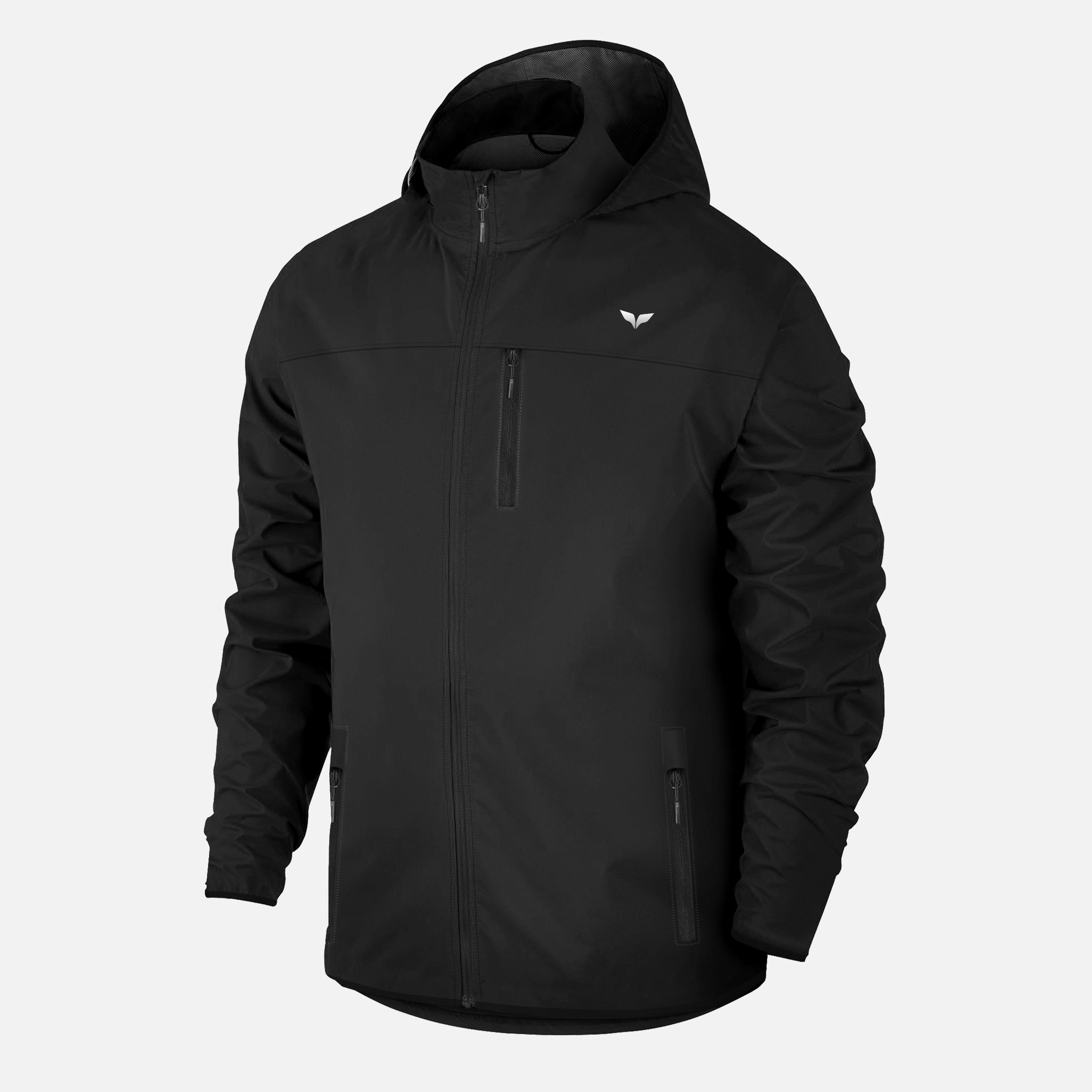 Barçın Basics Sportswear Micro Woven Fabric Mesh Lined Windbreaker Full-Zip Hoodie Erkek Ceket