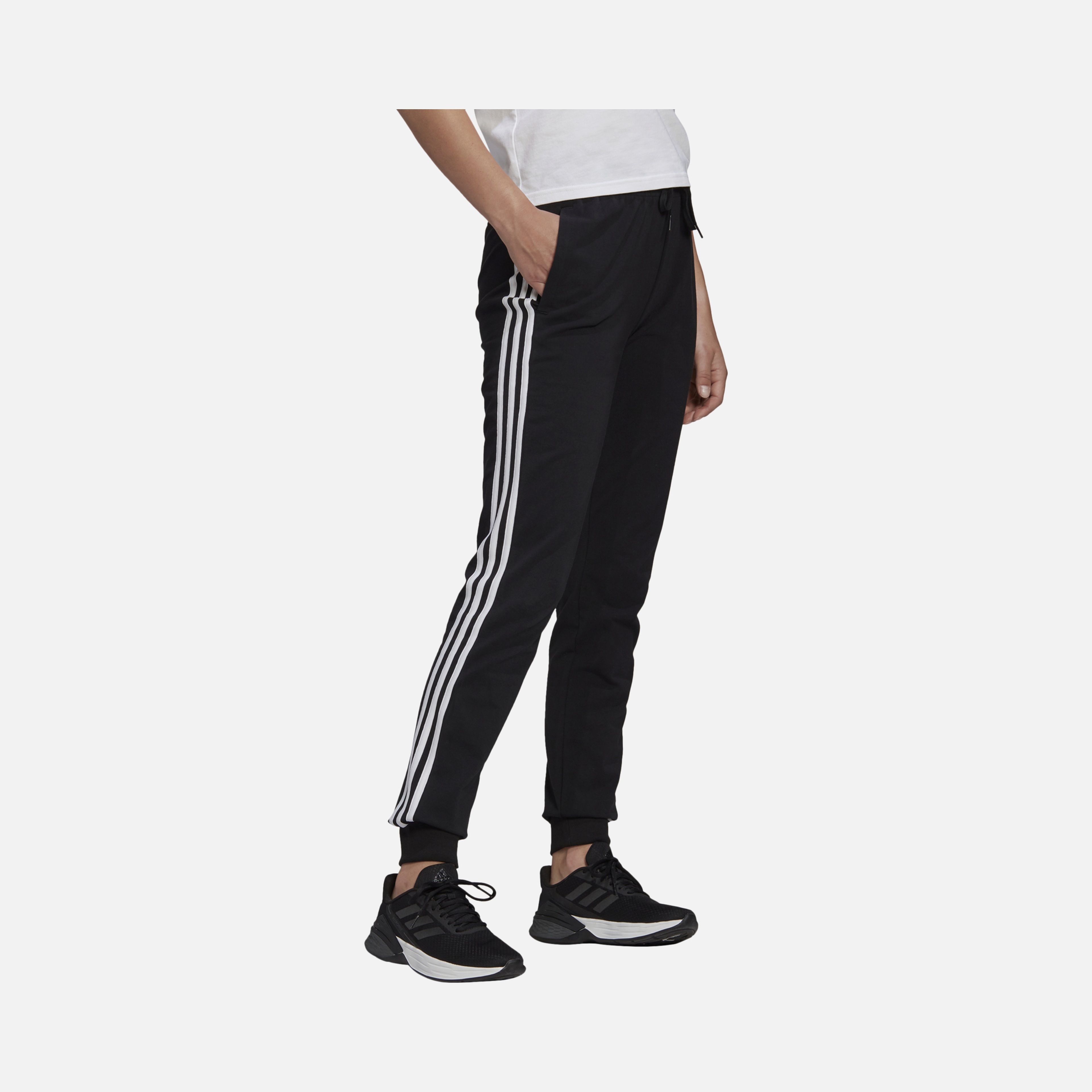 adidas Essentials Single Jersey 3-Stripes Kadın Eşofman Altı