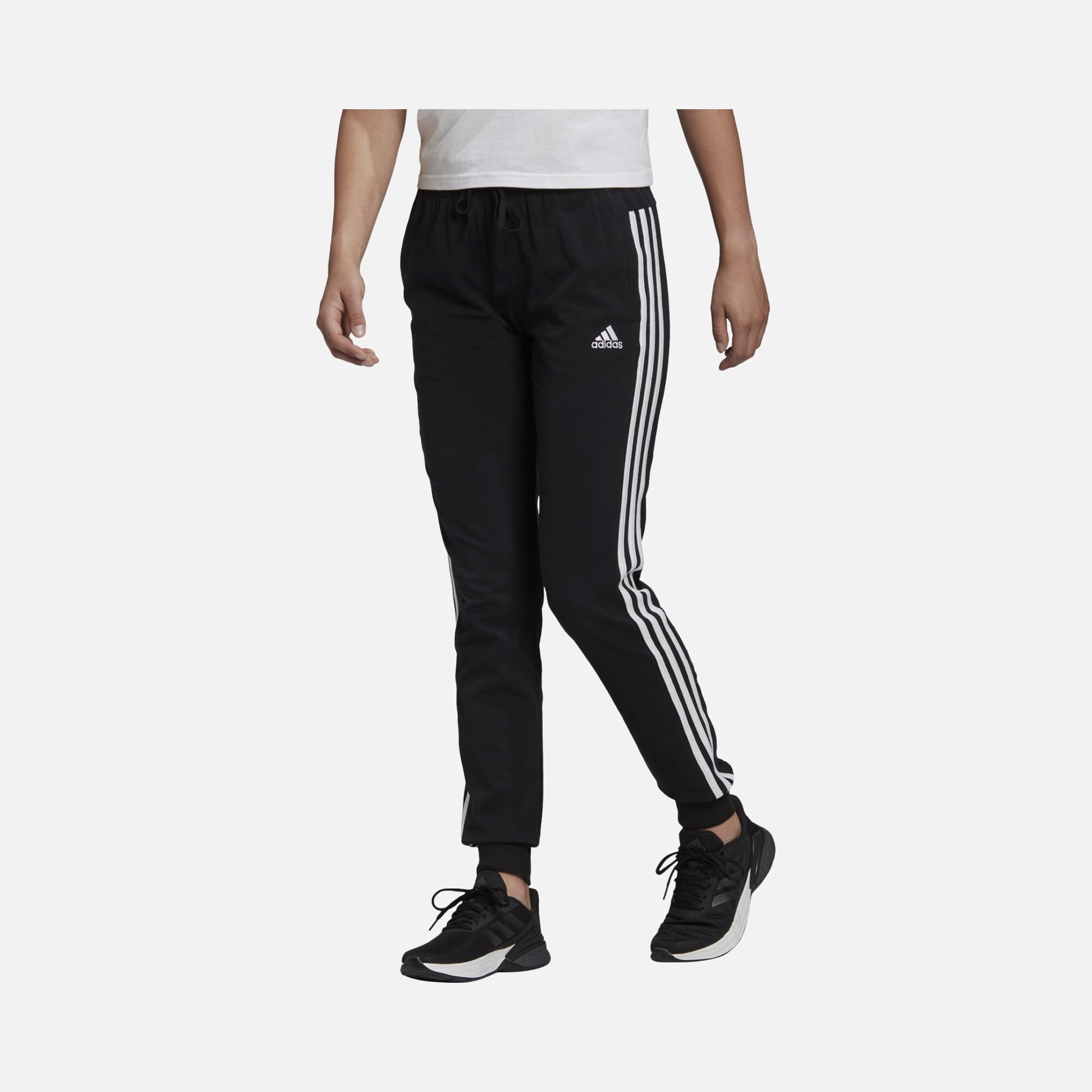 adidas Essentials Single Jersey 3-Stripes Kadın Eşofman Altı