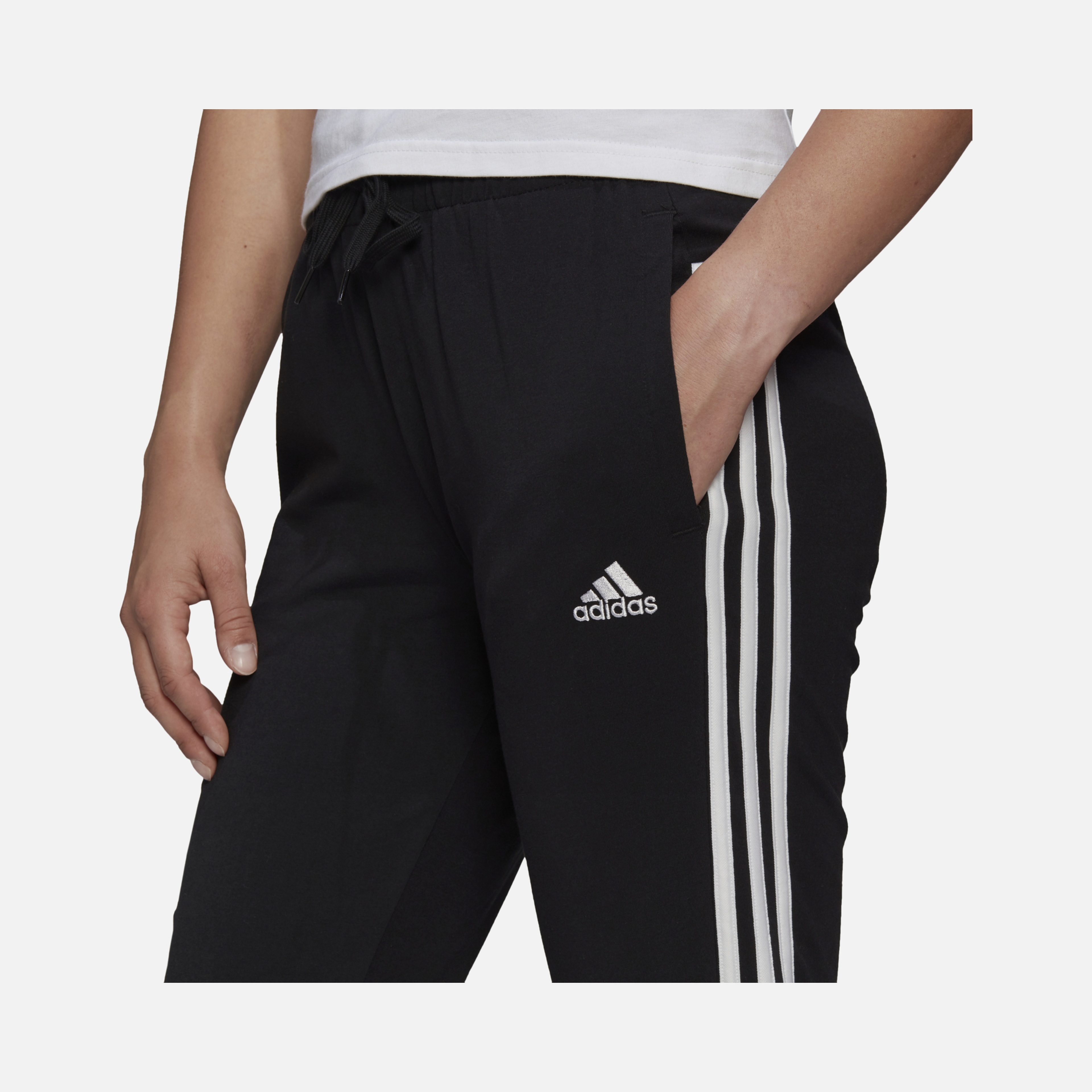 adidas Essentials Single Jersey 3-Stripes Kadın Eşofman Altı
