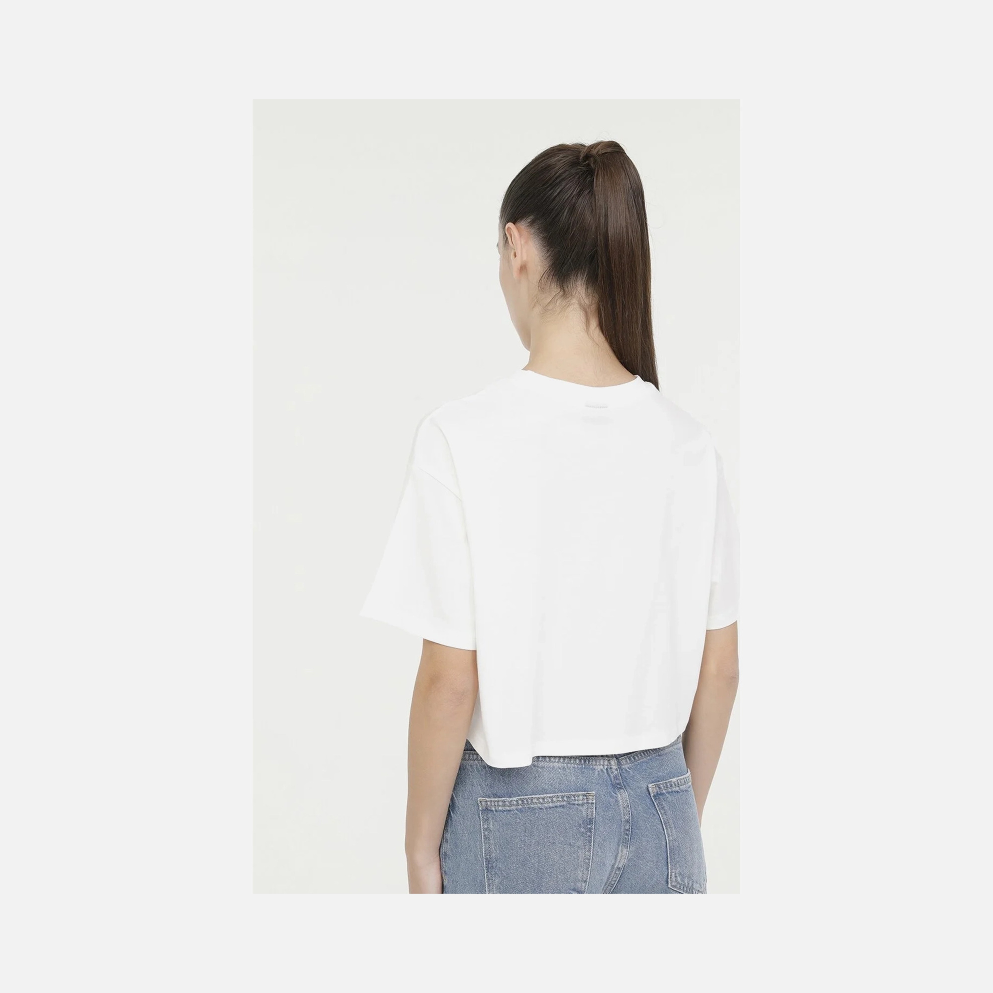 Lumberjack Sportswear Game 11SS134 Cropped Short-Sleeve Kadın Tişört