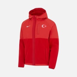 Nike Türkiye 2024-2025 Woven Fabric Fleece Lined Full-Zip Hoodie Erkek Sweatshirt