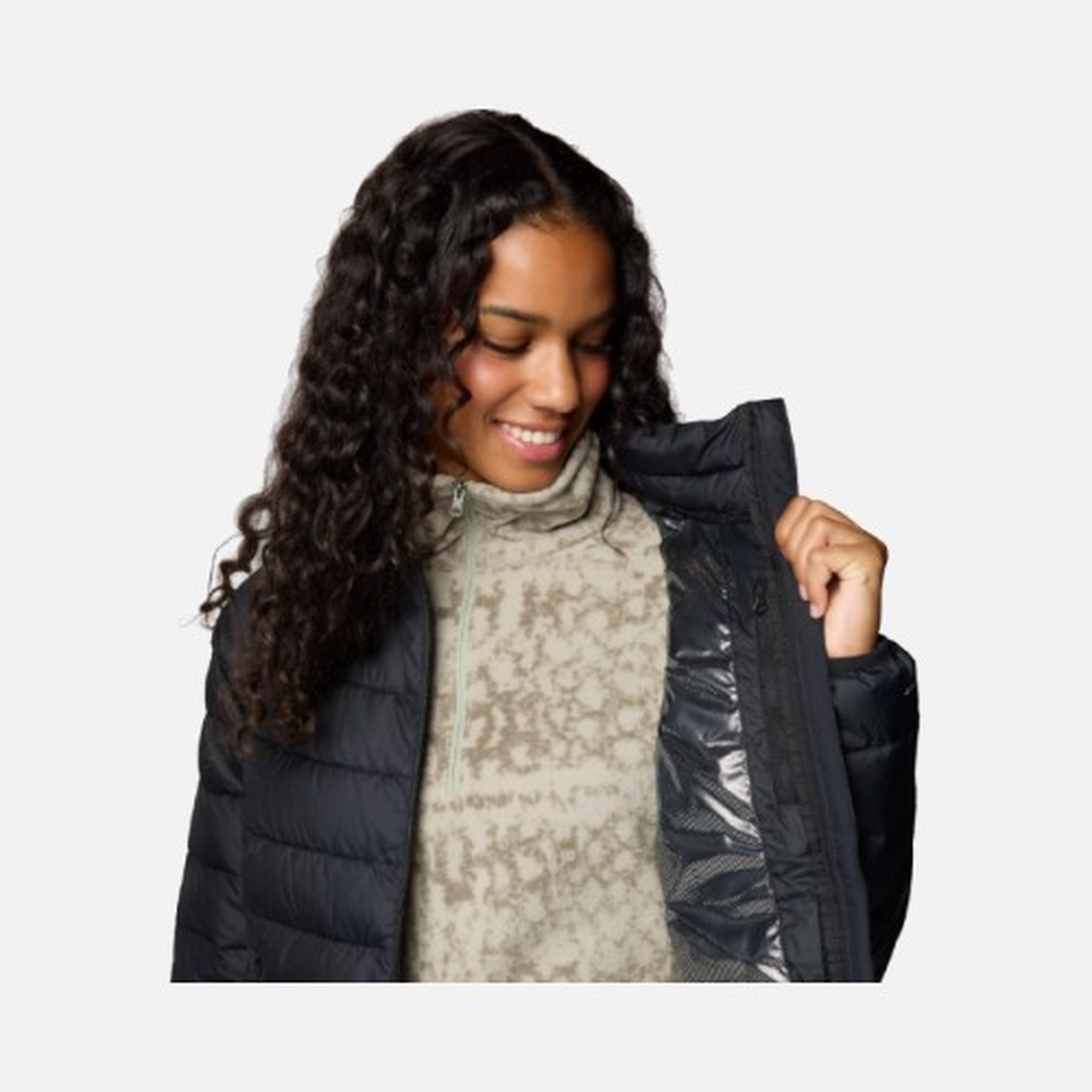 Columbia Powder Lite II Omni-Heat™ Full-Zip Hoodie Kadın Mont