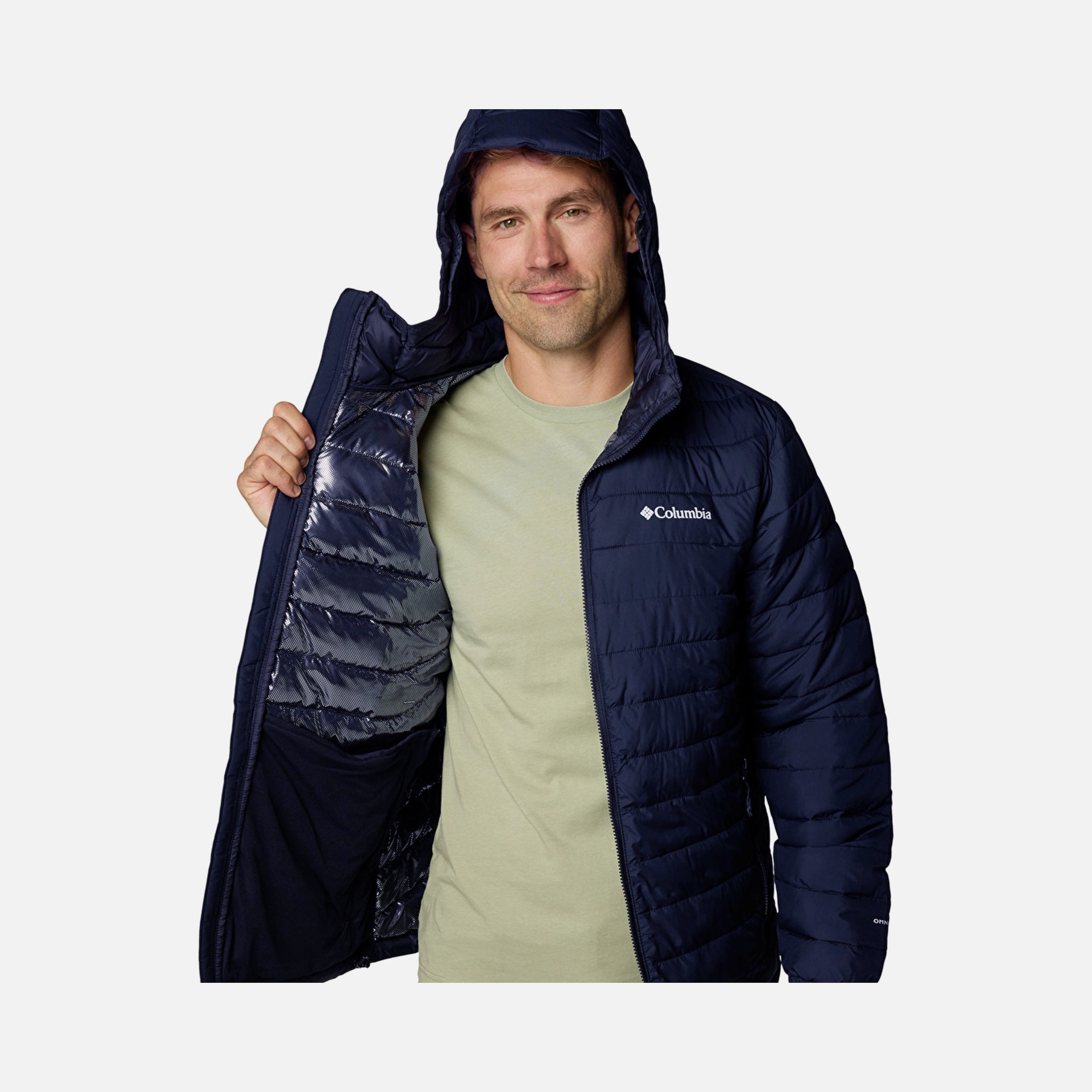 Columbia Powder Lite II Omni-Heat™ Reflective Full-Zip Hoodie Erkek Mont