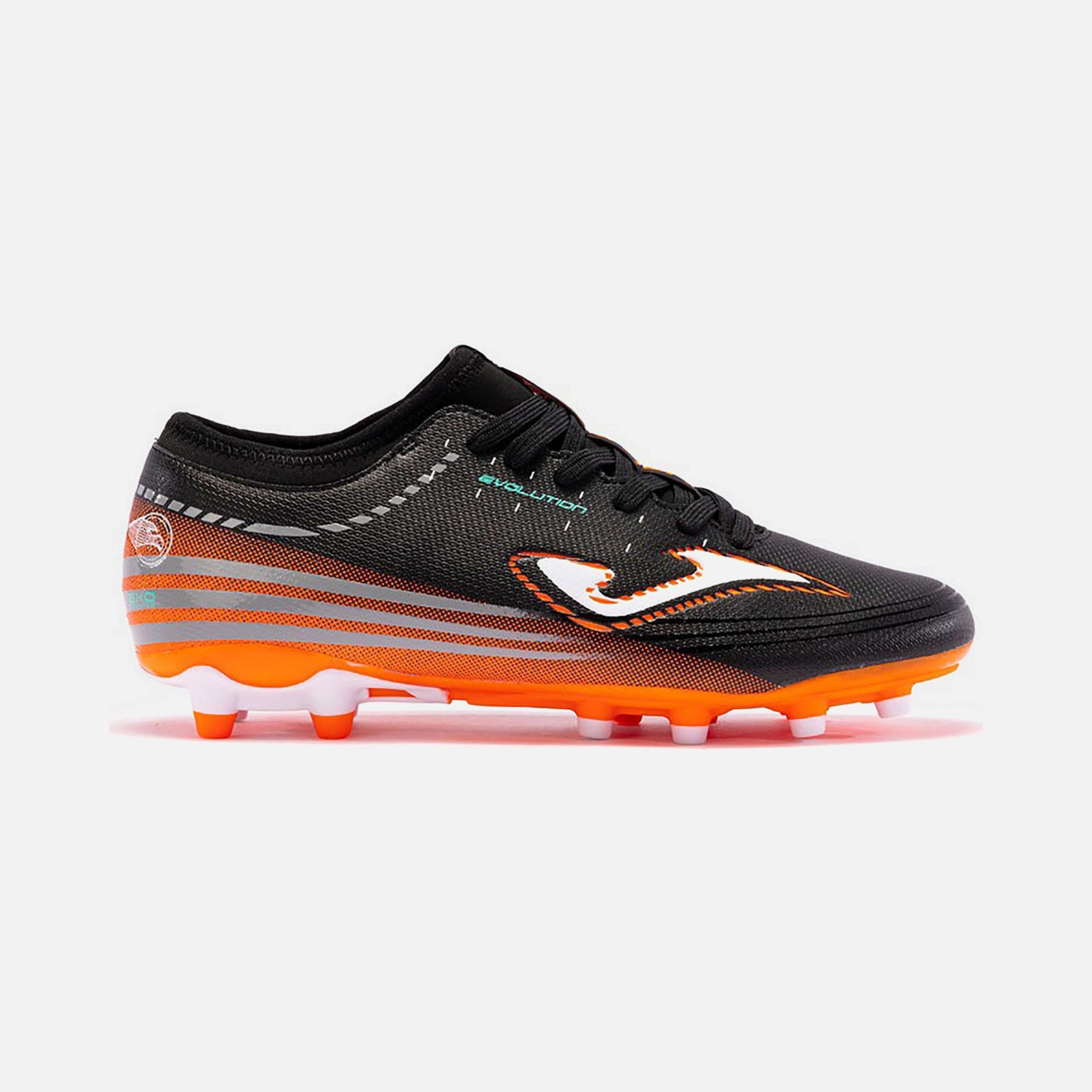 Joma Evolution 2401 Negro Naranja FG Firm Ground Erkek Krampon