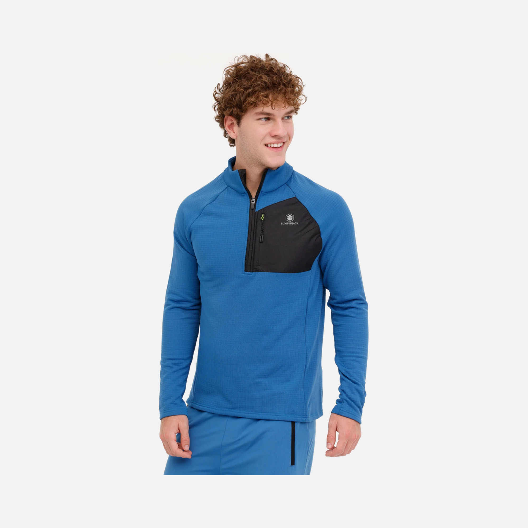 Lumberjack Knitted Fabric 4PR Half-Zip Training Erkek Sweatshirt