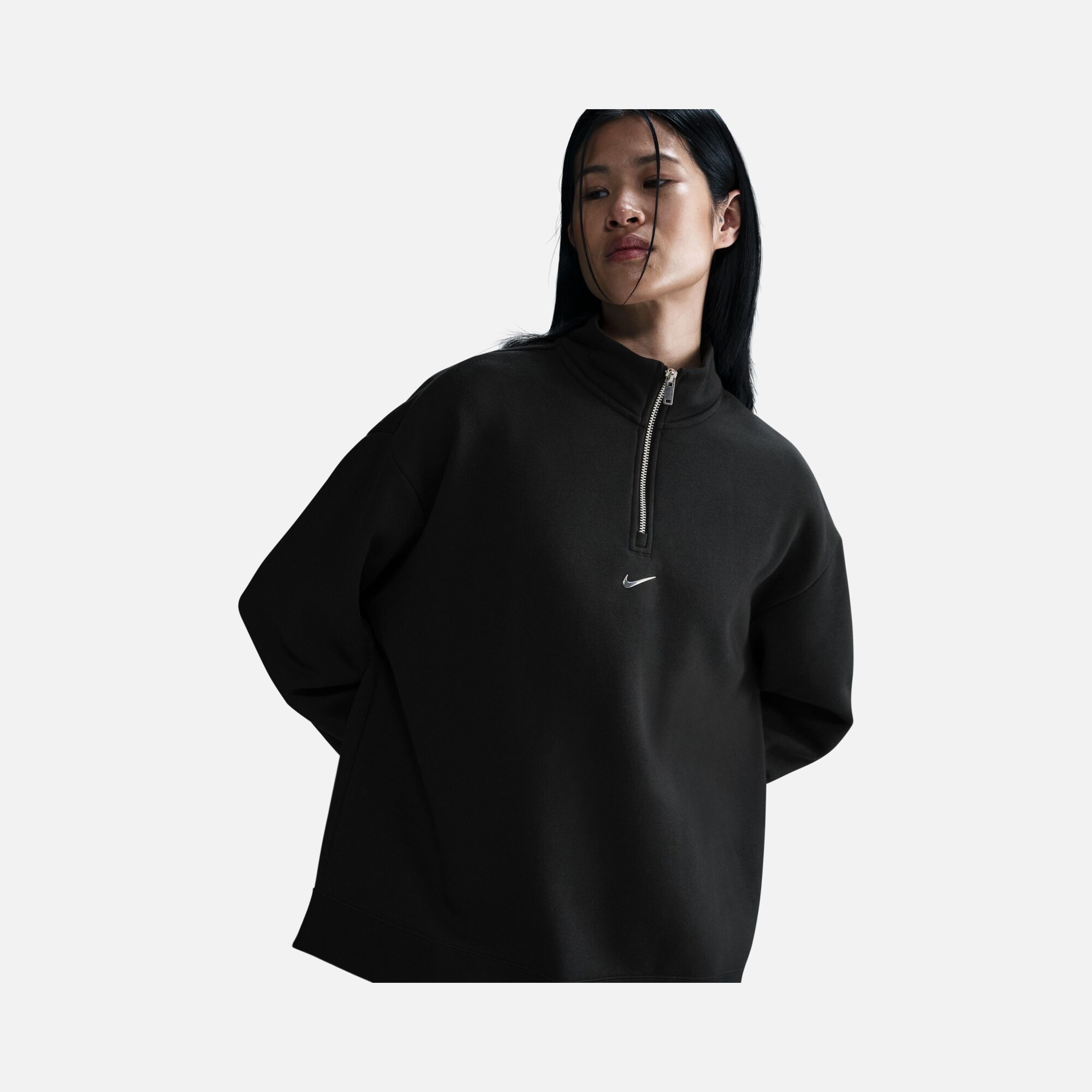 Nike Sportswear Gel Fleece  1/4-Zip Loose Cut Kadın Sweatshirt