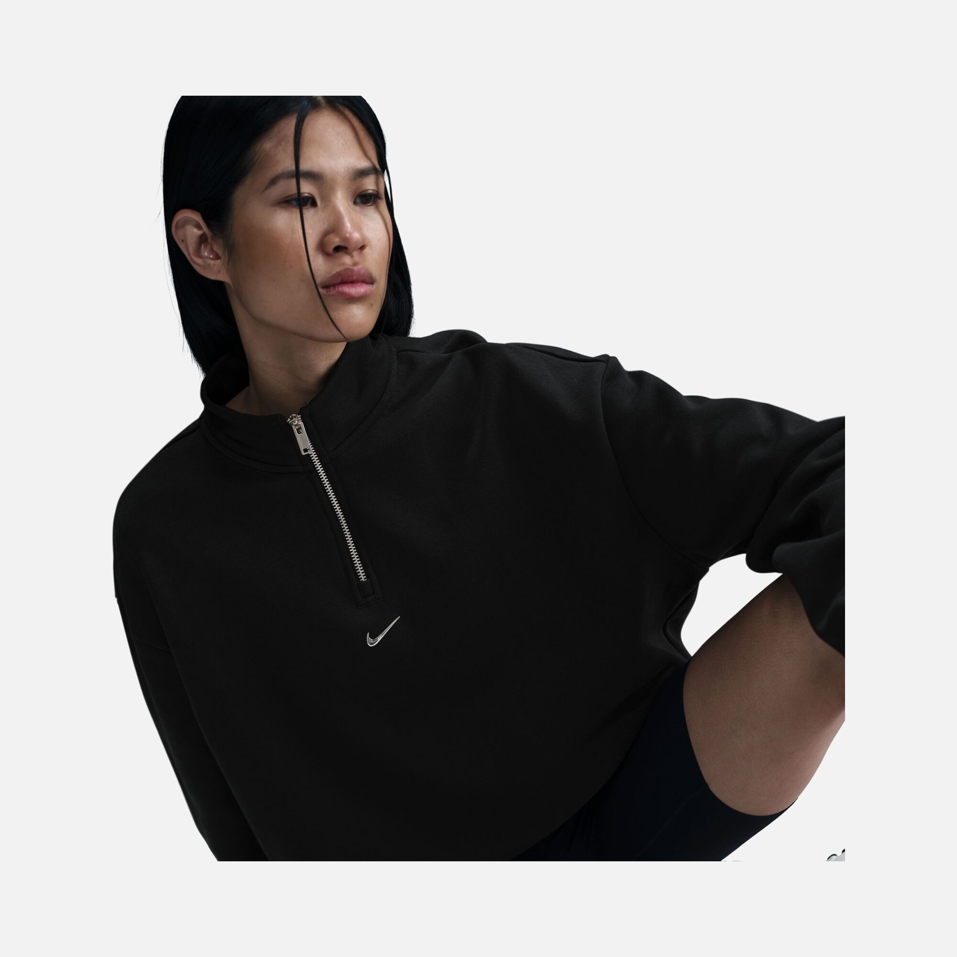 Nike Sportswear Gel Fleece  1/4-Zip Loose Cut Kadın Sweatshirt