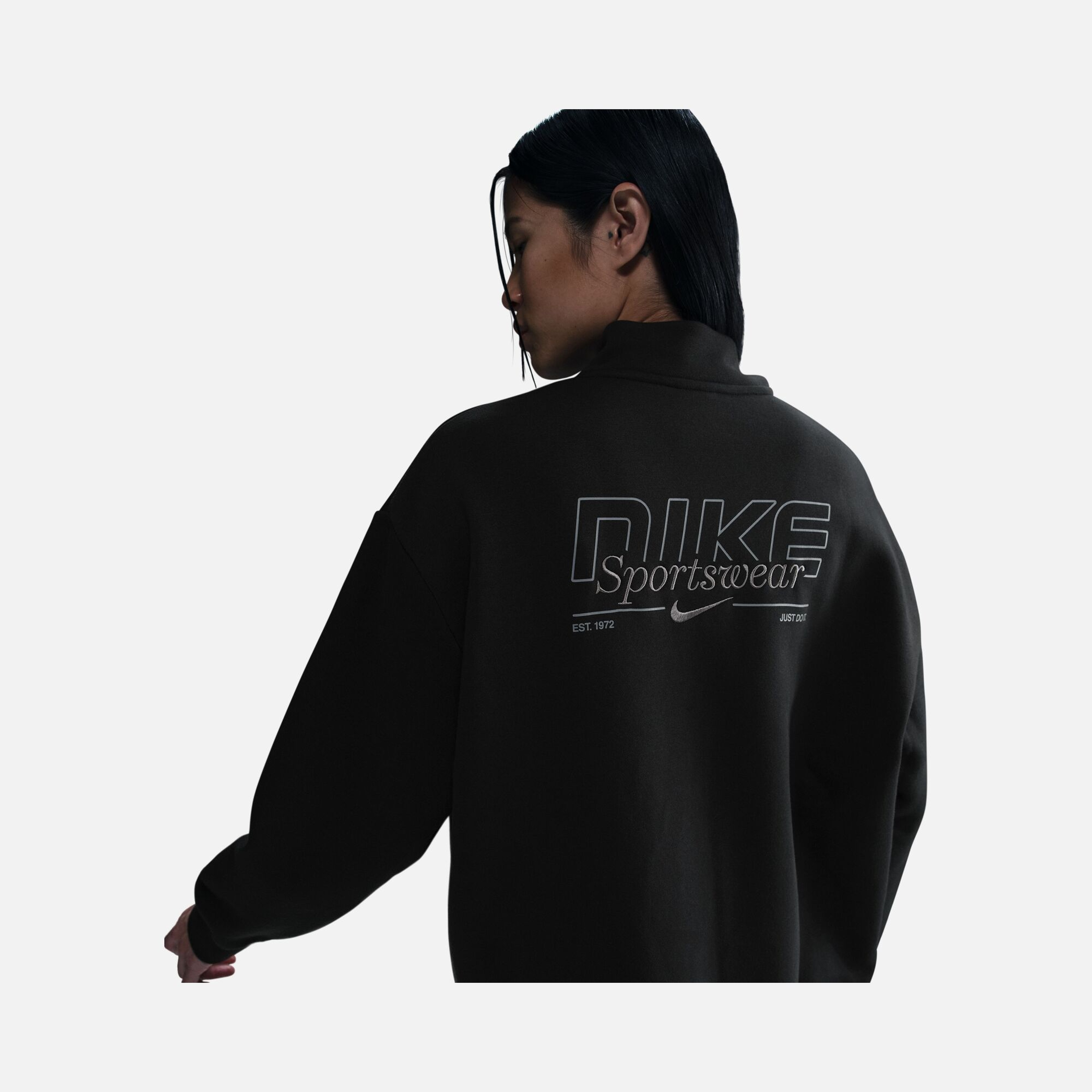 Nike Sportswear Gel Fleece  1/4-Zip Loose Cut Kadın Sweatshirt