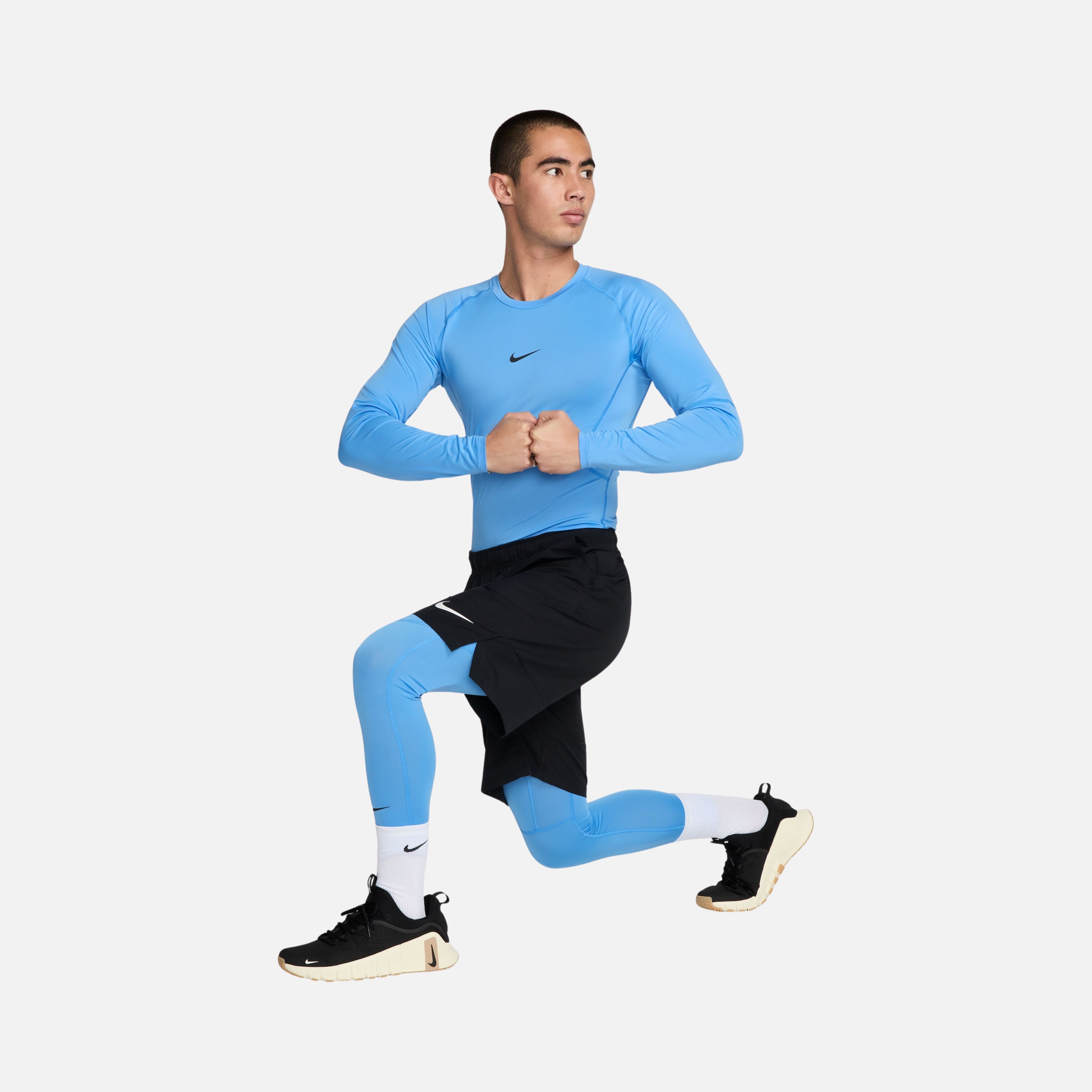 Nike Pro Dri-Fit Tight Fitness Training Long-Sleeve Erkek Tişört