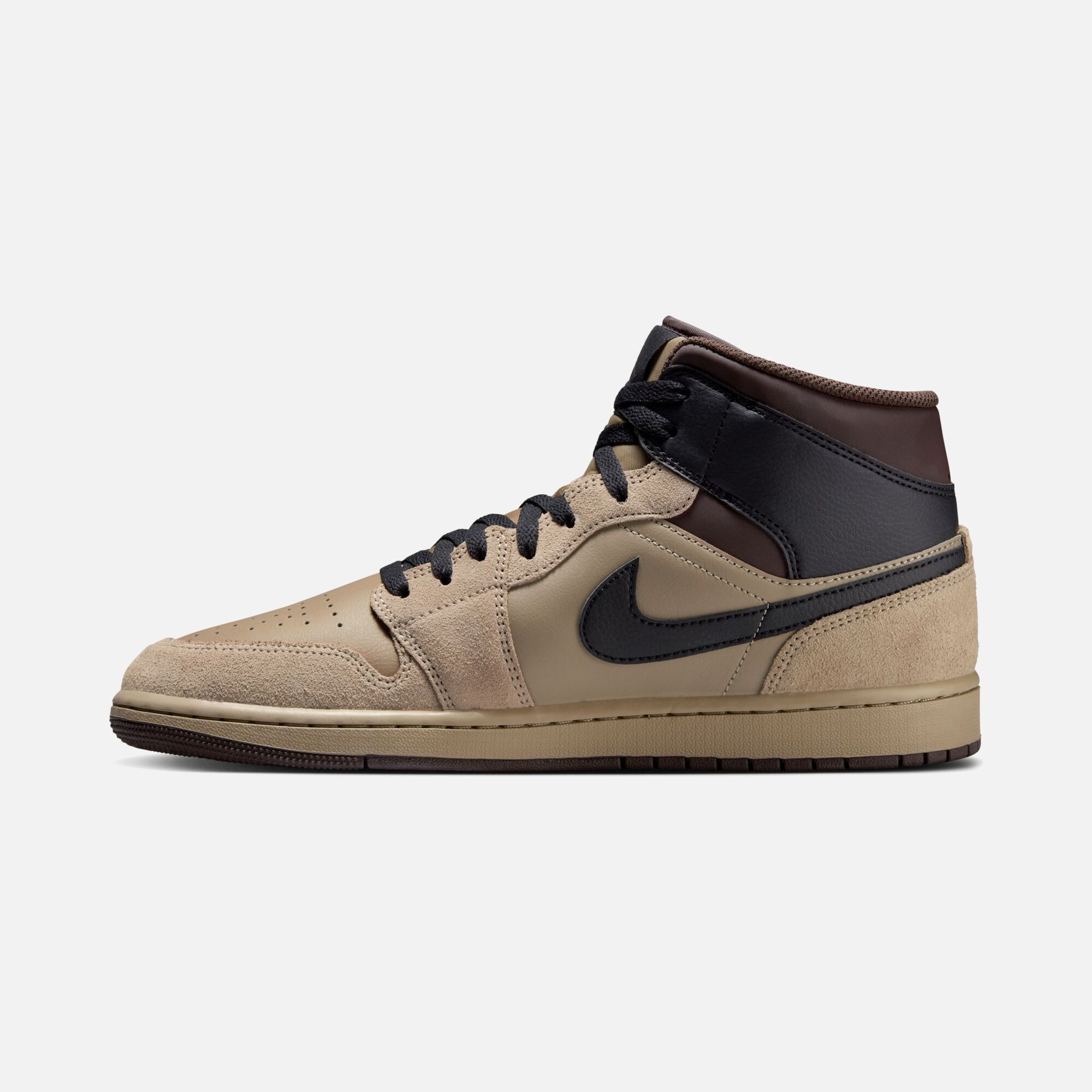 Nike Air Jordan 1 Mid ''Suede Details'' Erkek Spor Ayakkabı