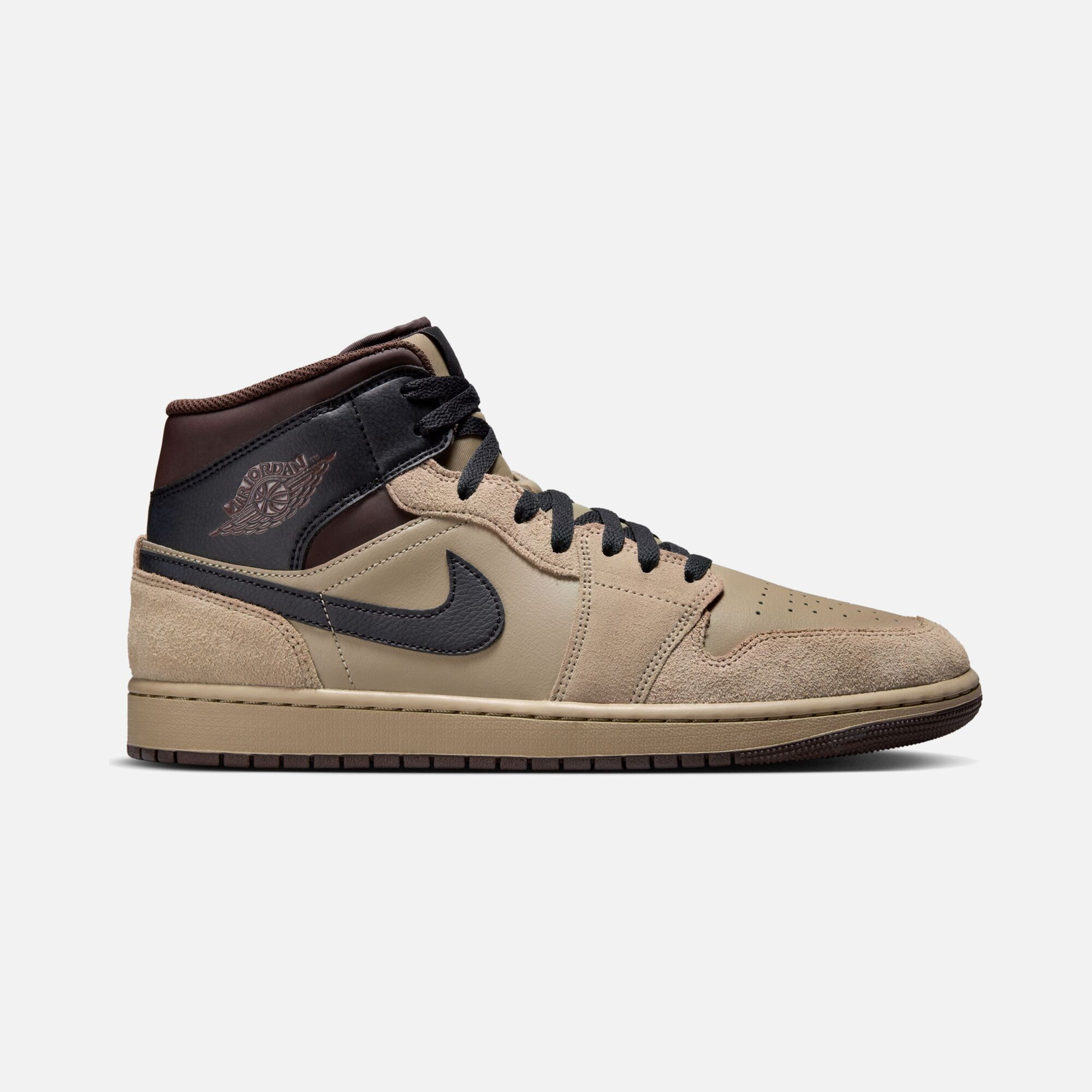 Nike Air Jordan 1 Mid ''Suede Details'' Erkek Spor Ayakkabı