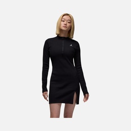 Nike Jordan Twill Knit Fabric 1/2-Zip Long-Sleeve Kadın Elbise