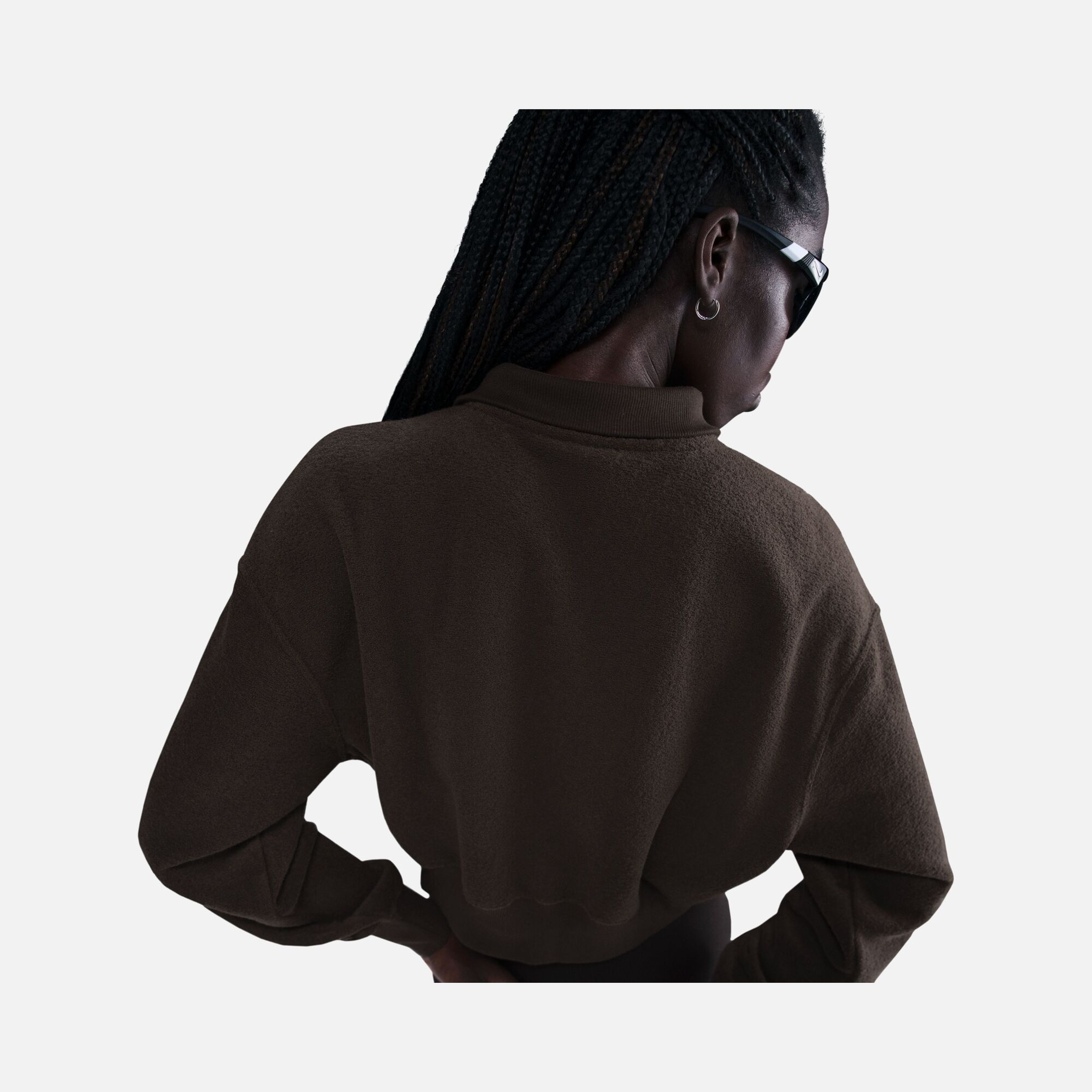 Nike Sportswear Phoenix Fleece Plush Oversized 1/4-Zip Cropped Cosy Kadın Sweatshirt