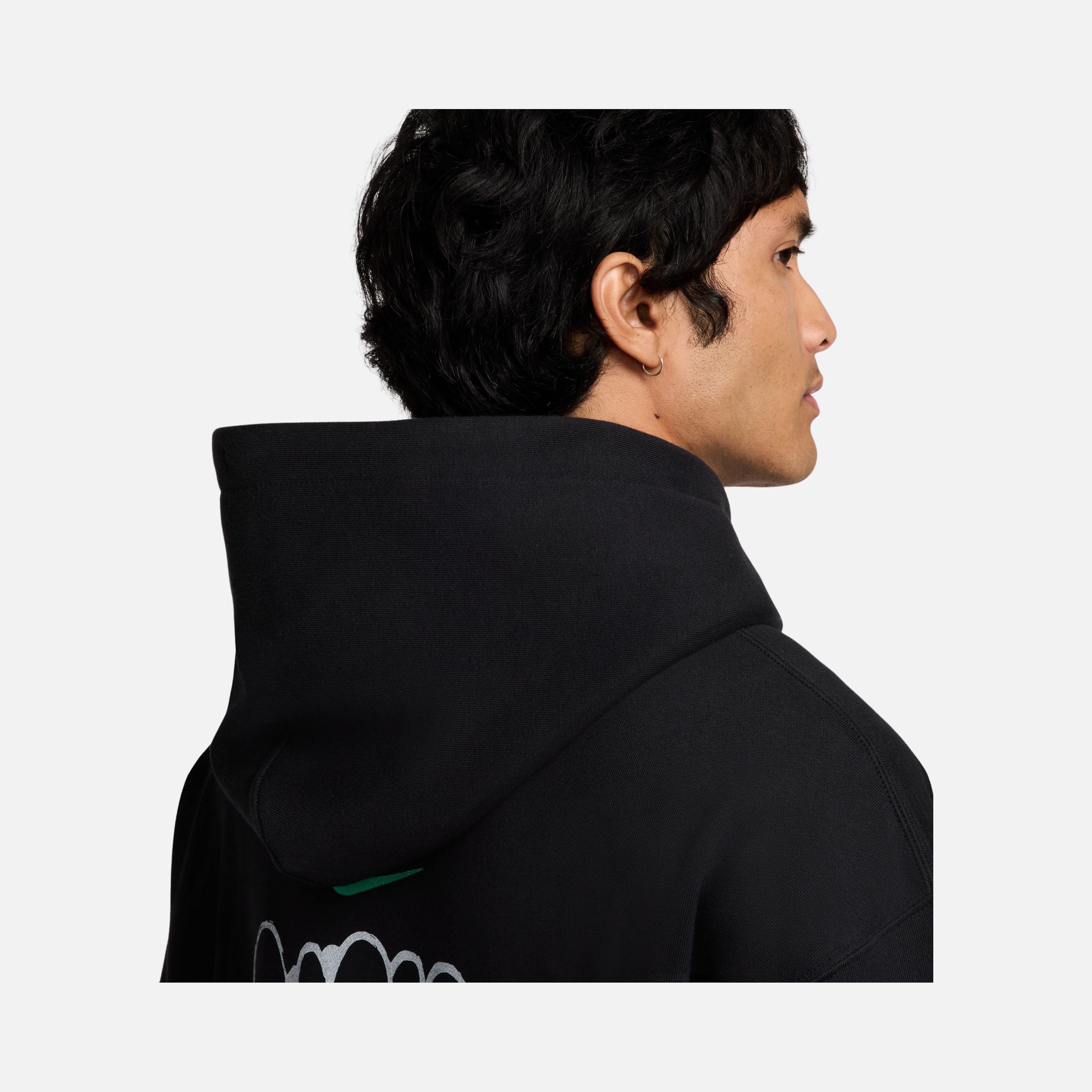 Nike Sportswear Solo Swoosh Graphics Fleece Hooded Erkek Sweatshirt