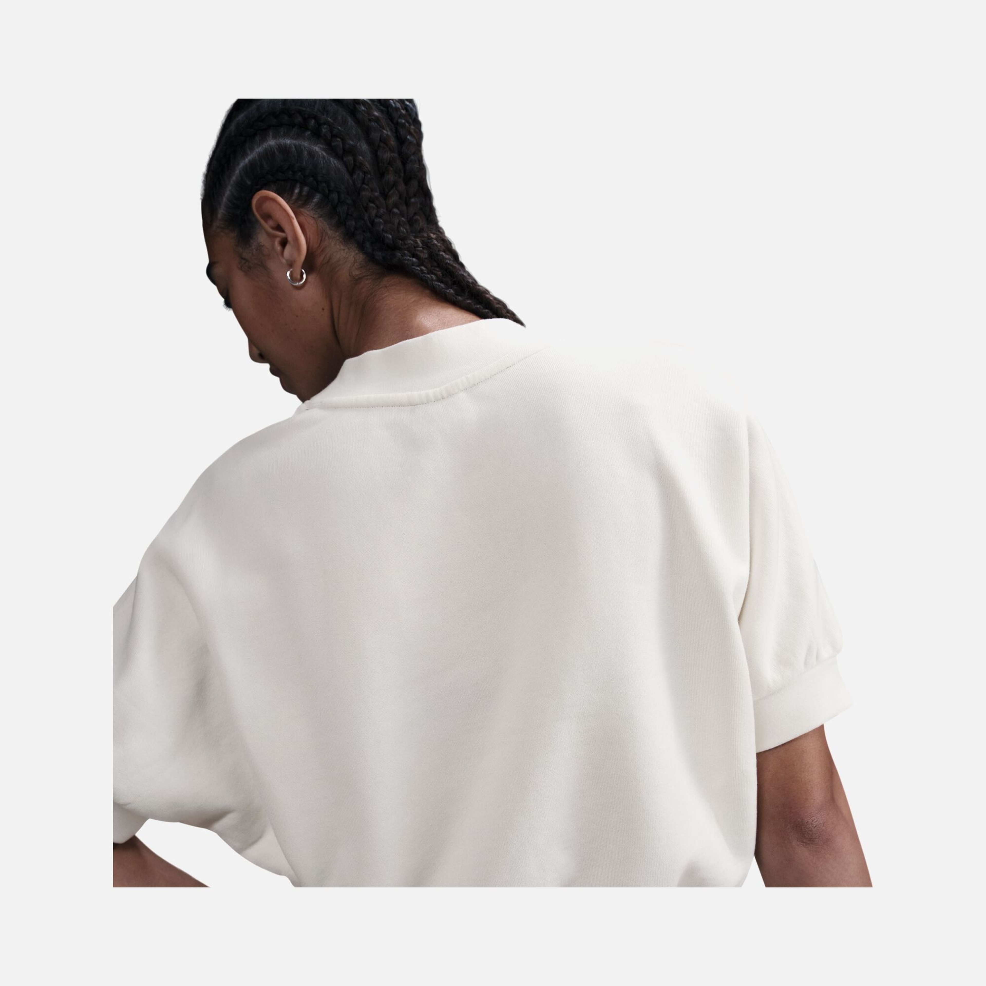 Nike Sportswear Collection Fleece Crew Cropped Short-Sleeve Kadın Tişört