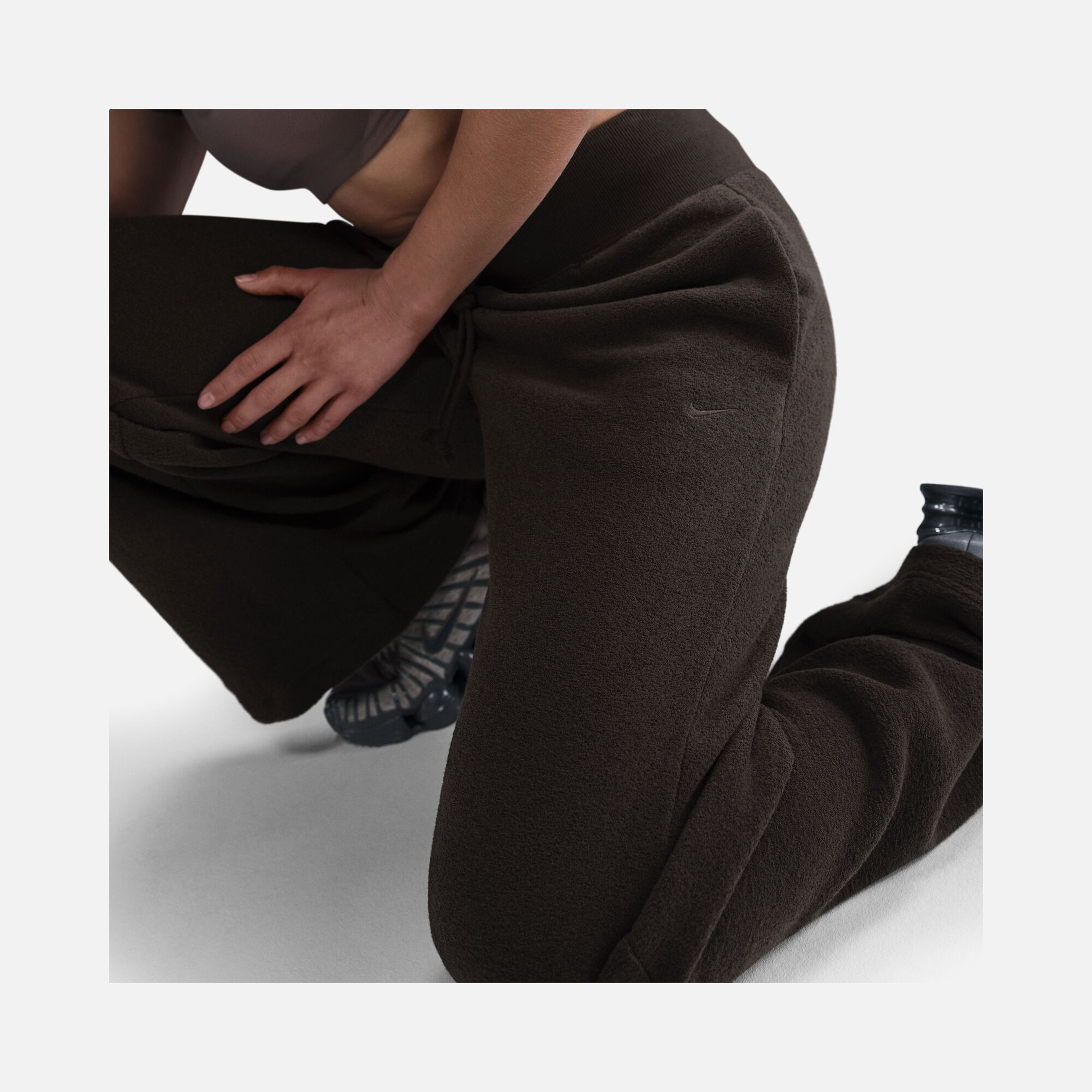 Nike Sportswear Phoenix Plush High-Waisted Wide-Leg Cozy Fleece Kadın Pantolon