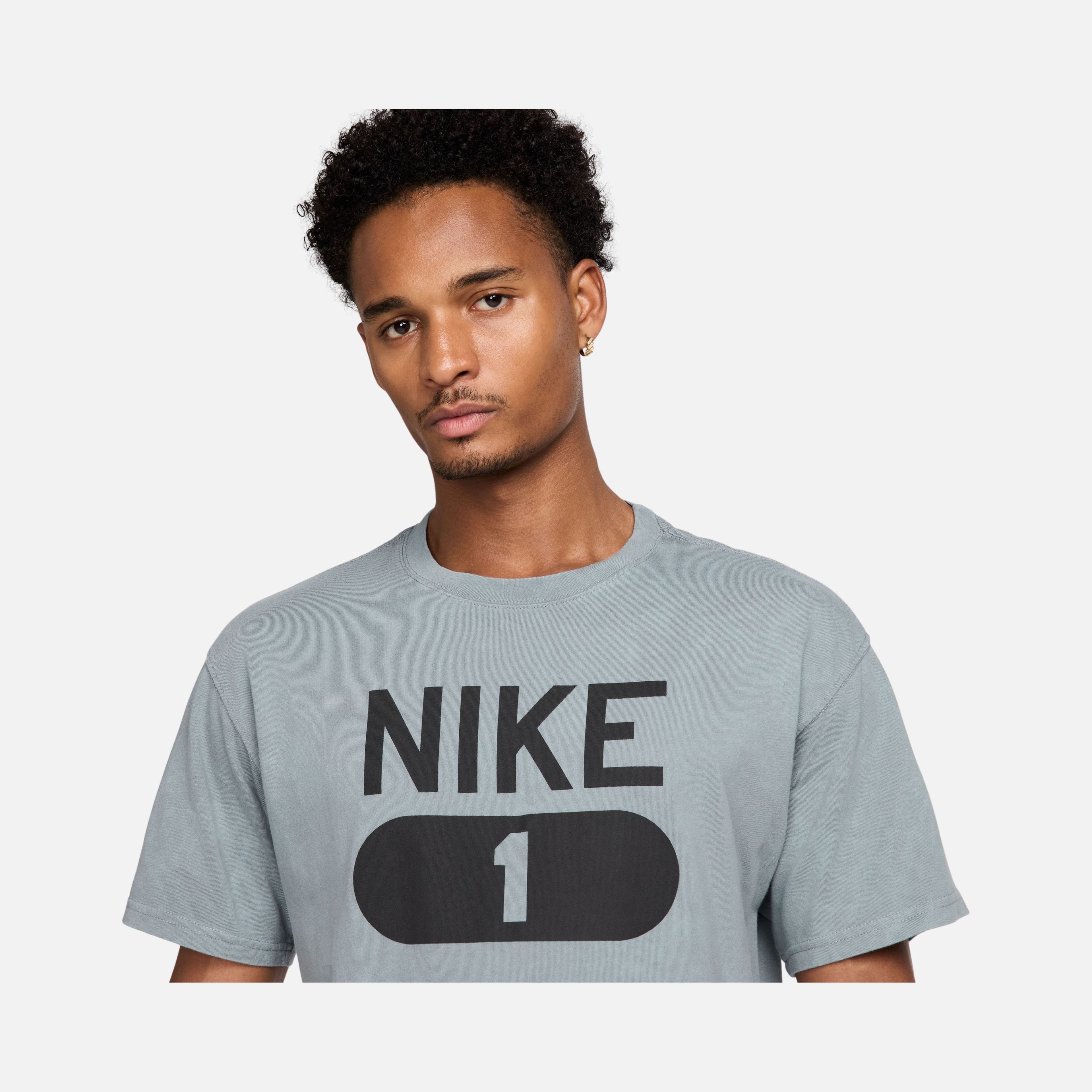 Nike Gym Heritage Culture ''Detail of a Woven Athlete Label'' Athletic Training Short-Sleeve Erkek Tişört