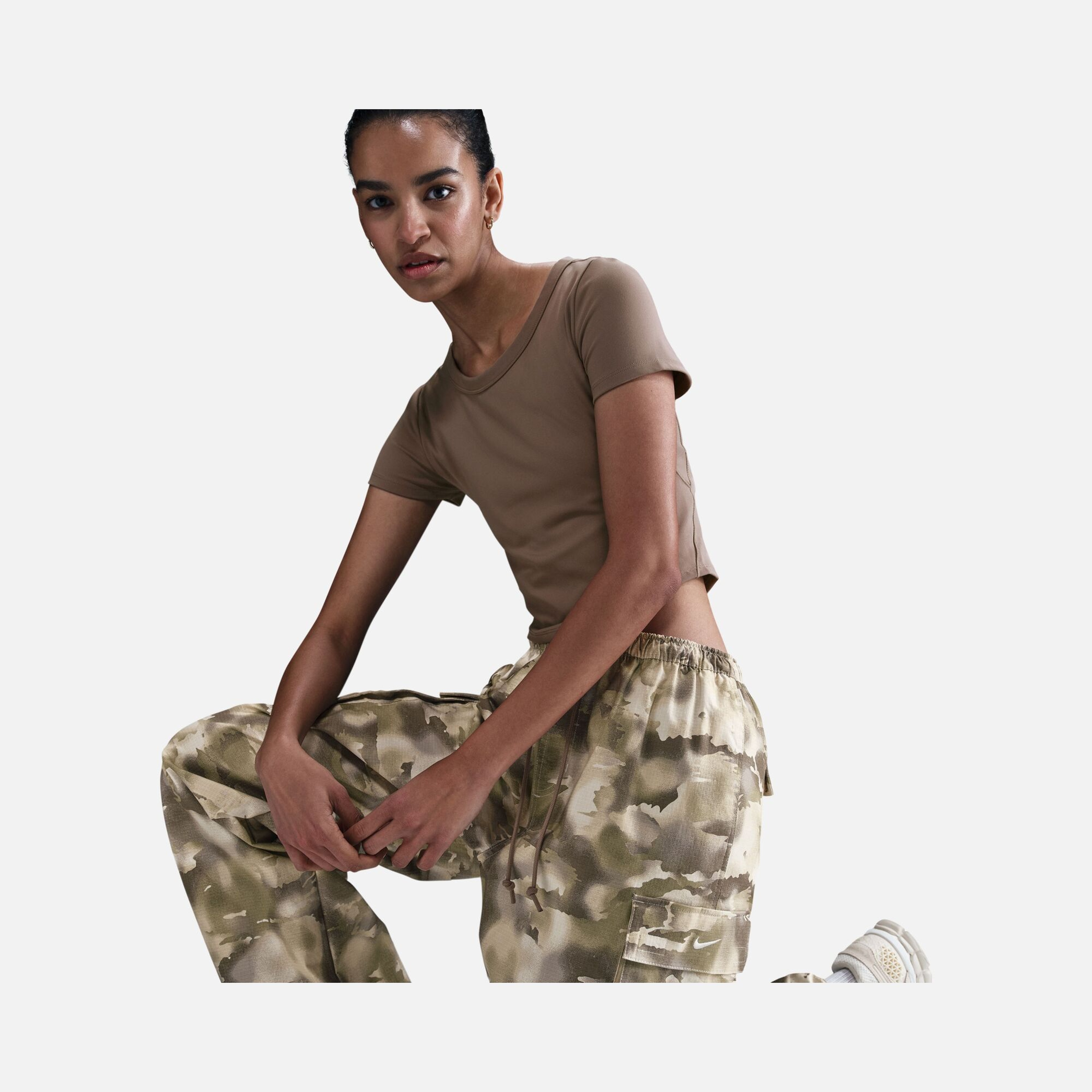 Nike Sportswear Street Camouflage Printed Cargo Dance Kadın Pantolon