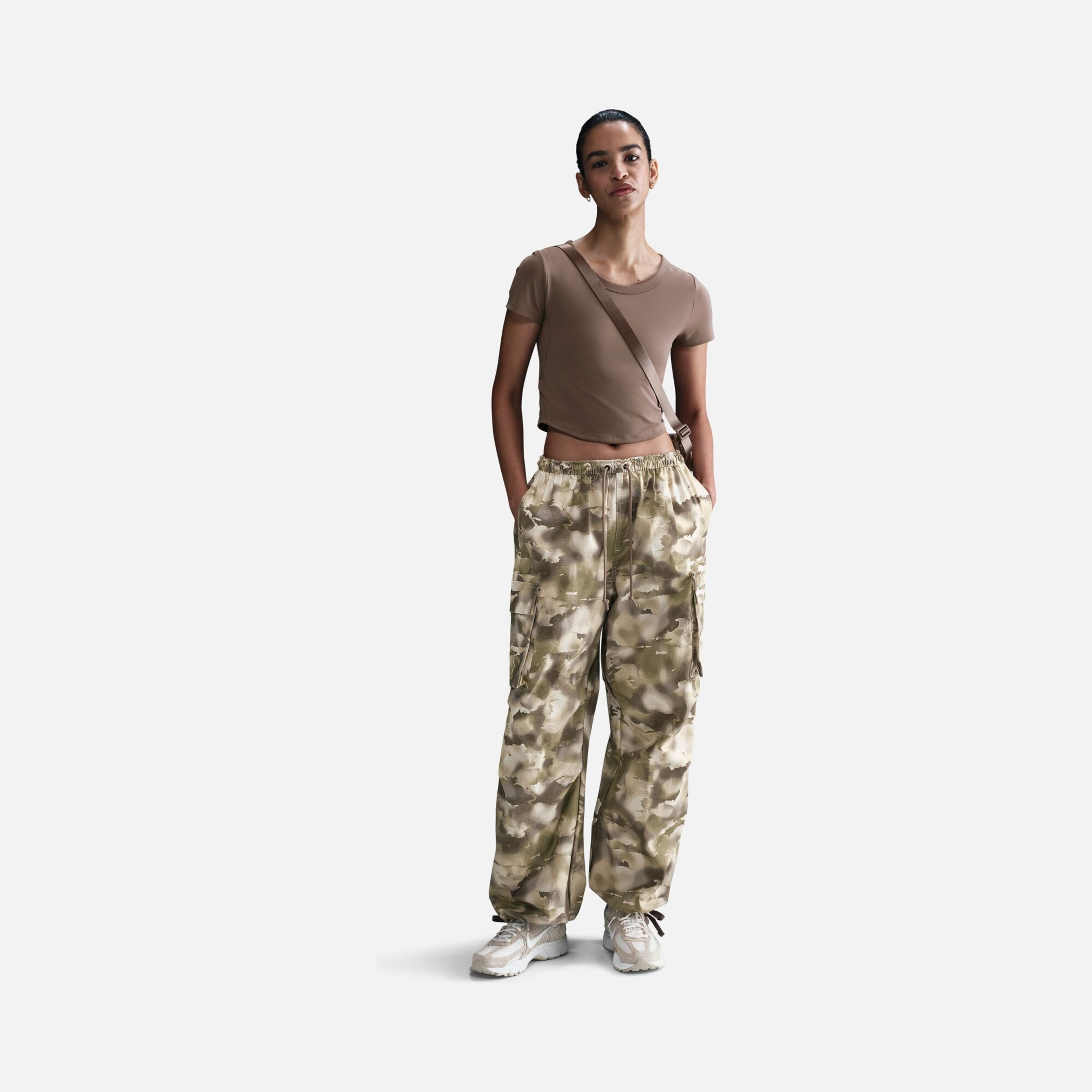 Nike Sportswear Street Camouflage Printed Cargo Dance Kadın Pantolon