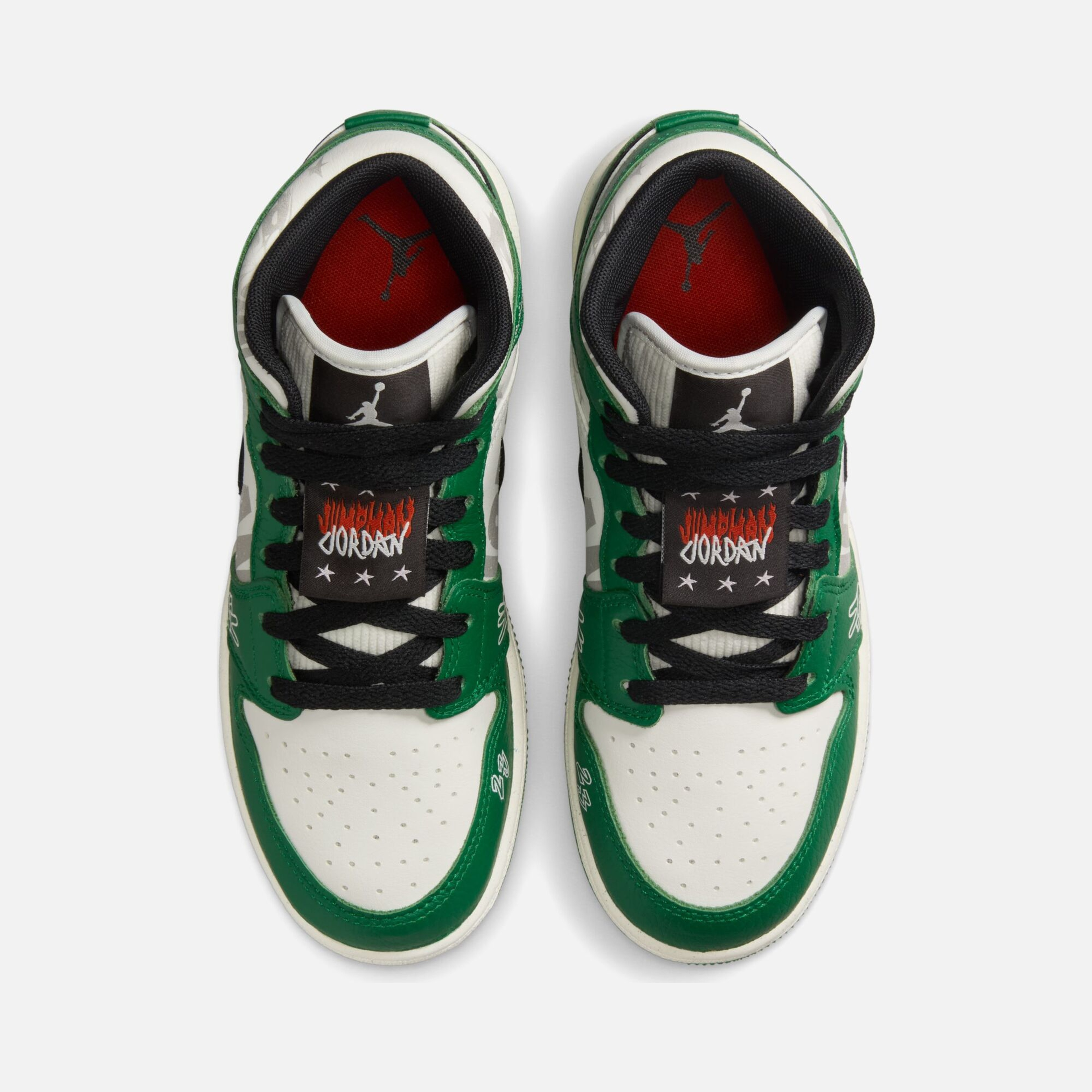 Nike Air Jordan 1 Mid SE "Overbranded" (GS) Spor Ayakkabı