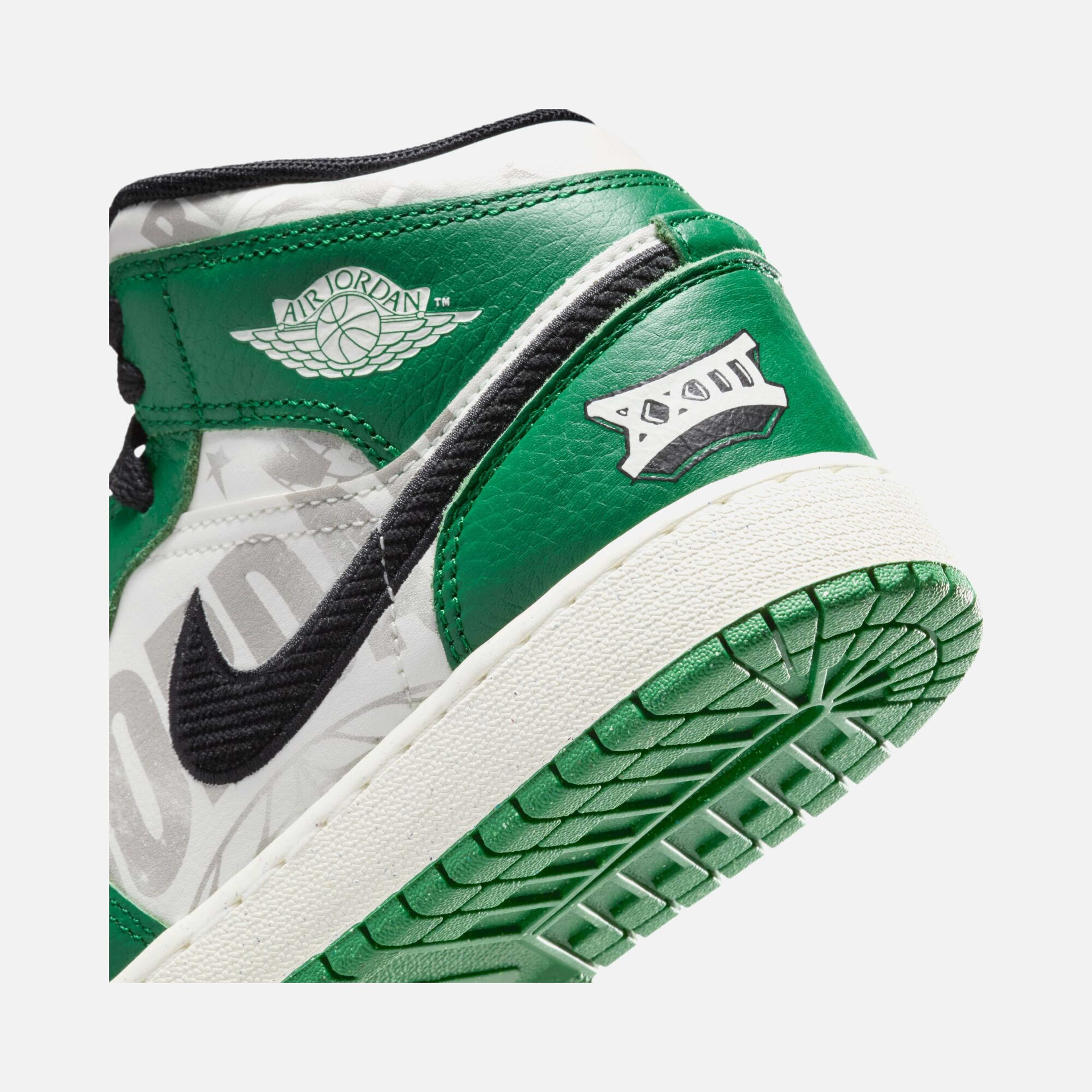 Nike Air Jordan 1 Mid SE "Overbranded" (GS) Spor Ayakkabı