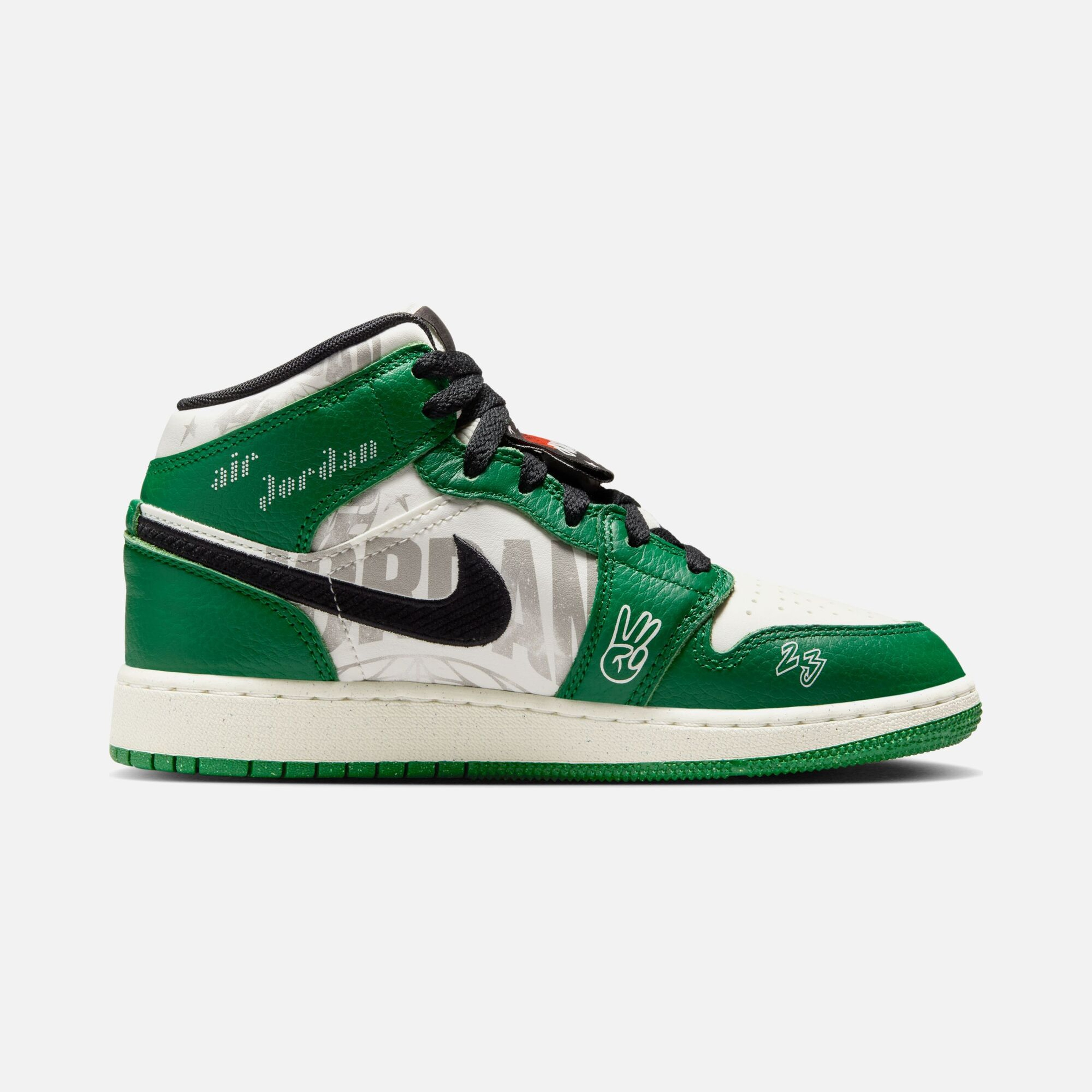 Nike Air Jordan 1 Mid SE "Overbranded" (GS) Spor Ayakkabı