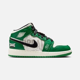 Nike Air Jordan 1 Mid SE "Overbranded" (GS) Spor Ayakkabı