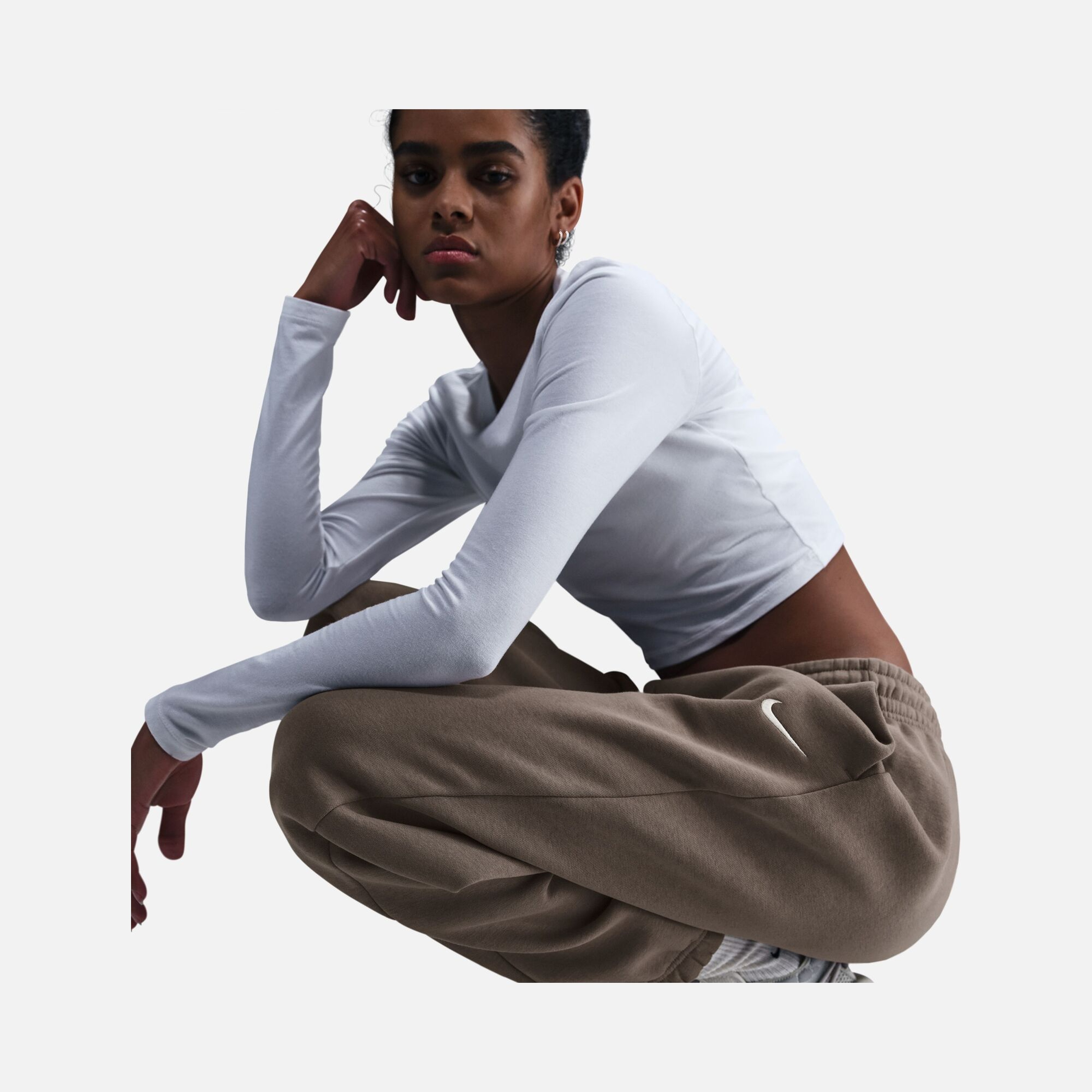 Nike Sportswear Phoenix Fleece High-Waisted Oversized Kadın Eşofman Altı