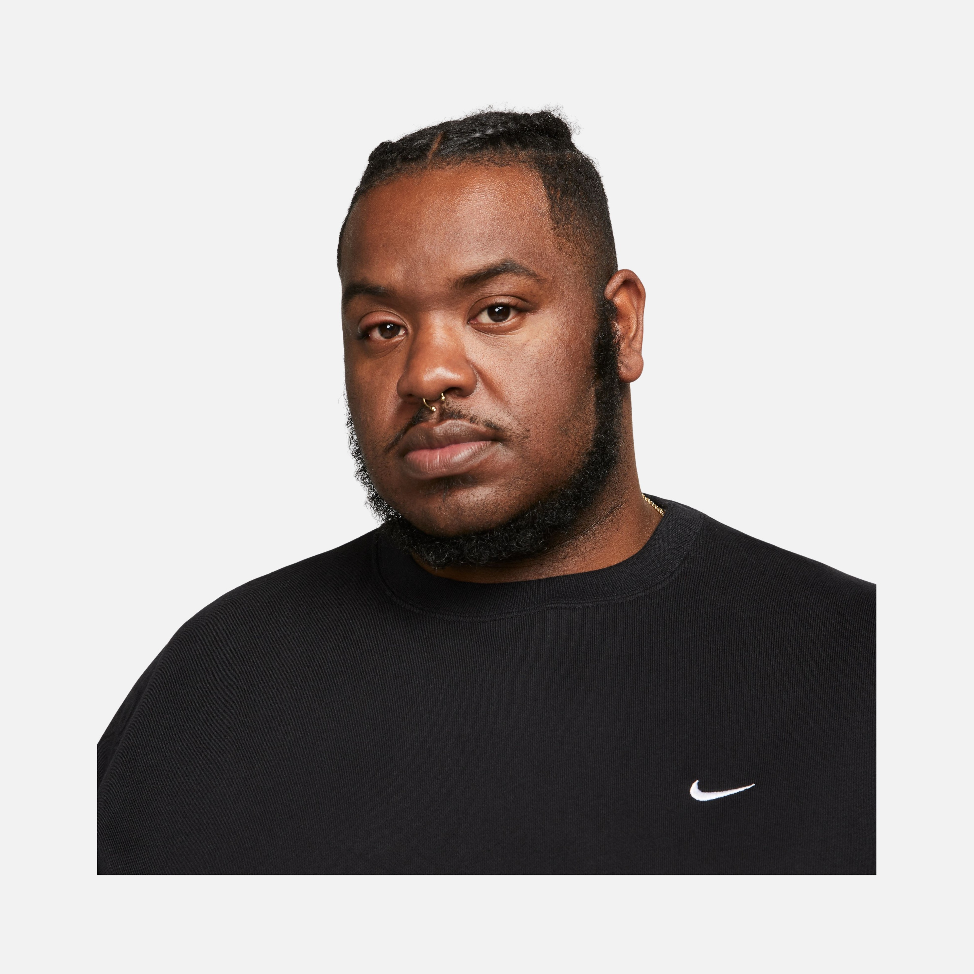 Nike Sportswear Solo Swoosh Fleece Crew Loose Cut Erkek Sweatshirt