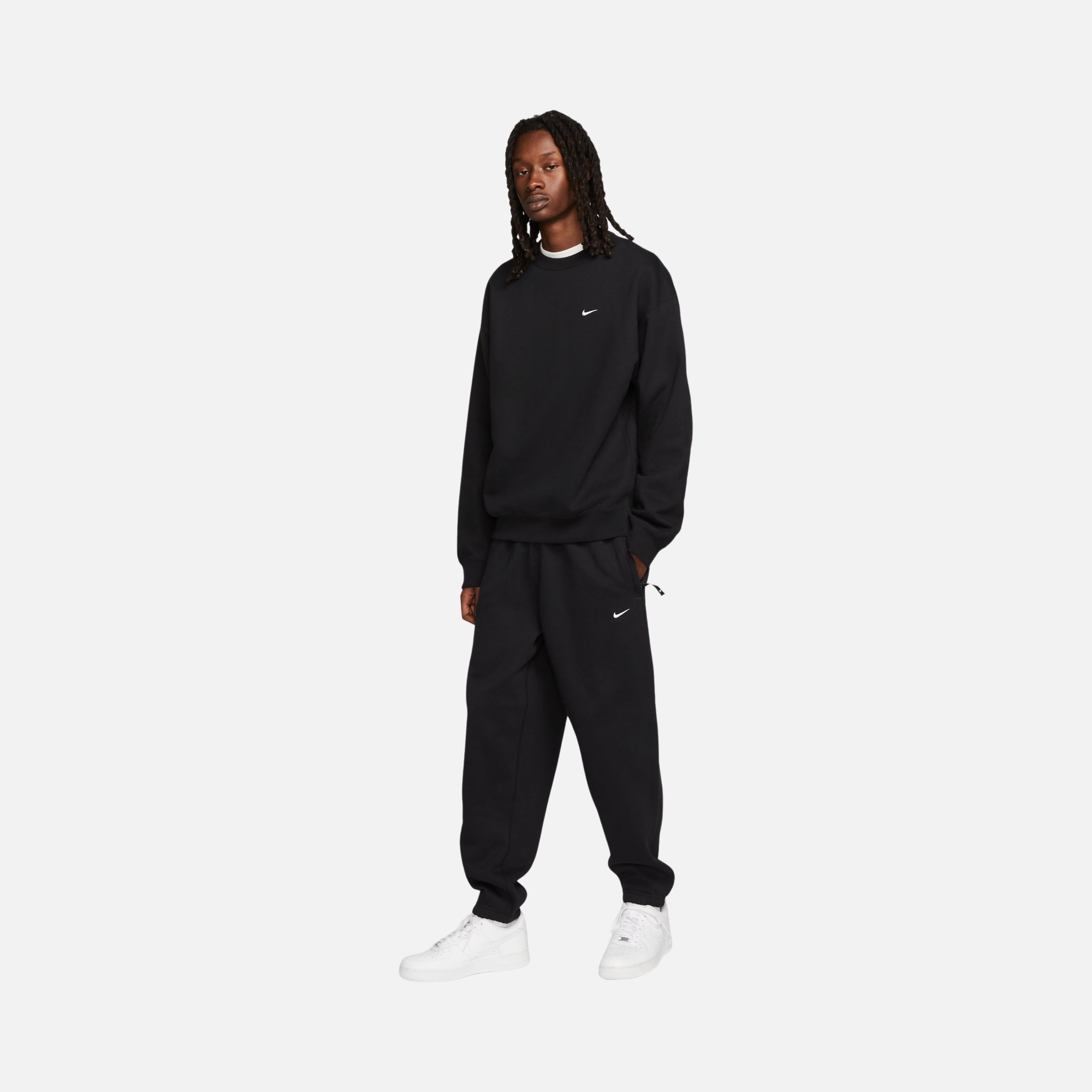 Nike Sportswear Solo Swoosh Fleece Crew Loose Cut Erkek Sweatshirt