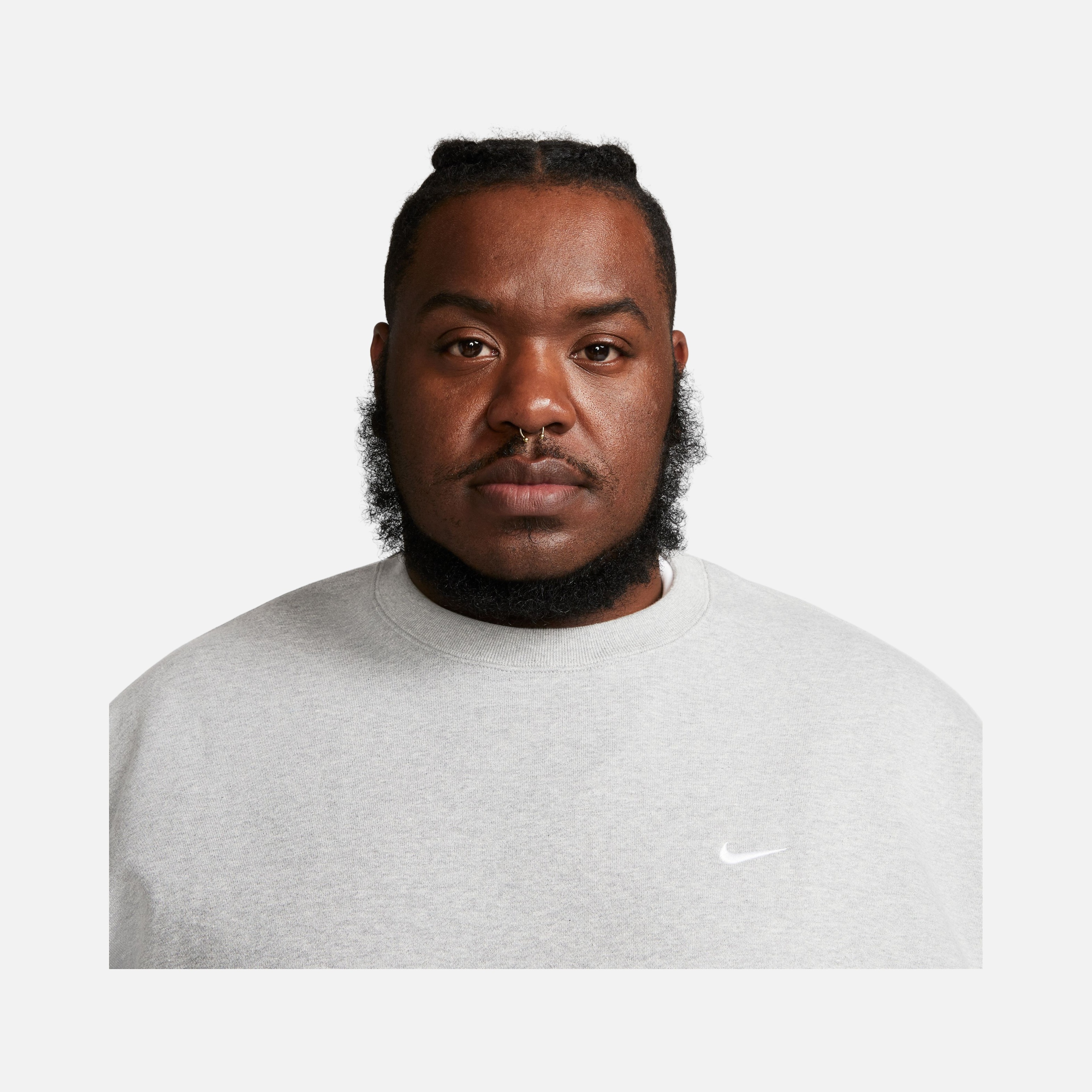 Nike Sportswear Solo Swoosh Fleece Crew Loose Cut Erkek Sweatshirt