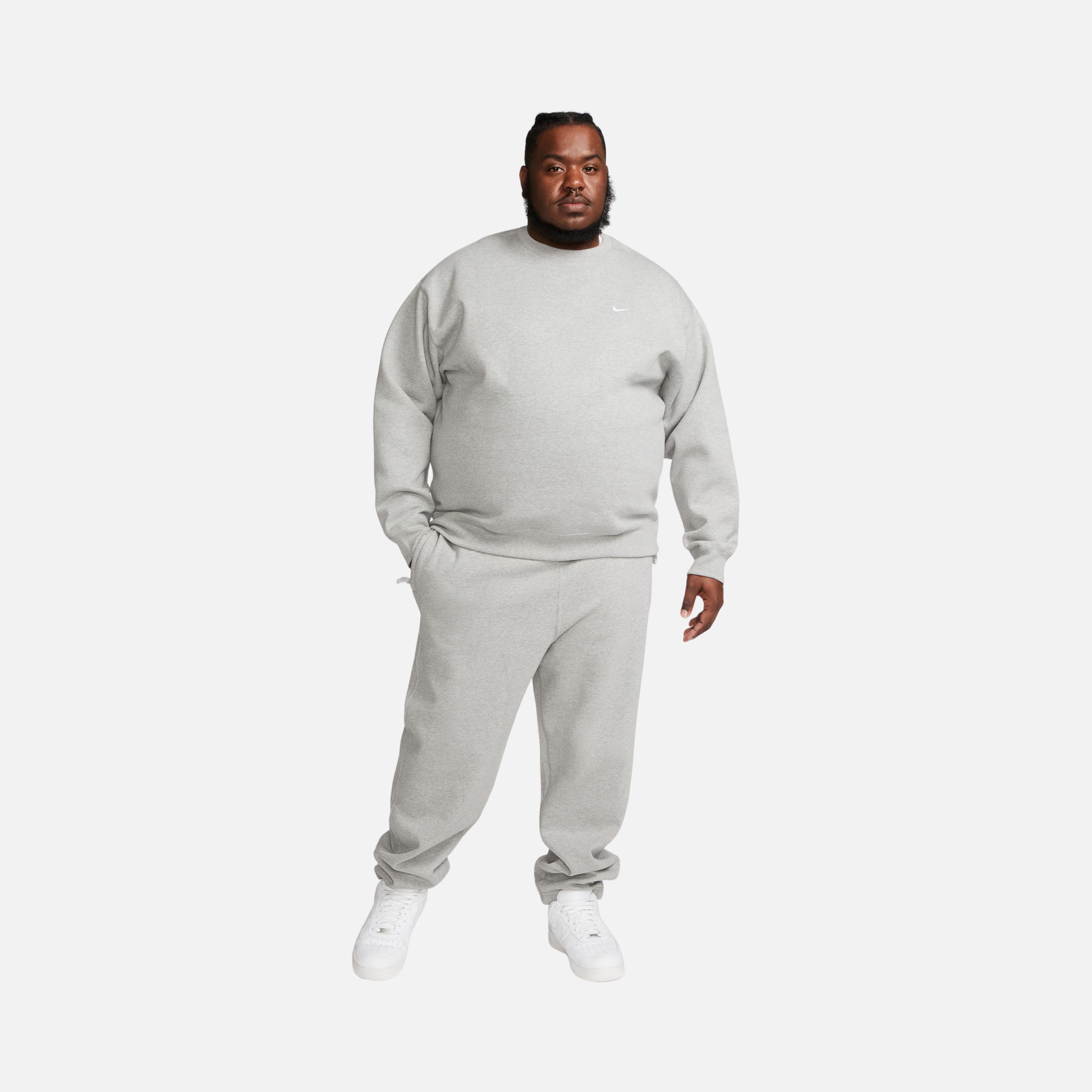 Nike Sportswear Solo Swoosh Fleece Crew Loose Cut Erkek Sweatshirt