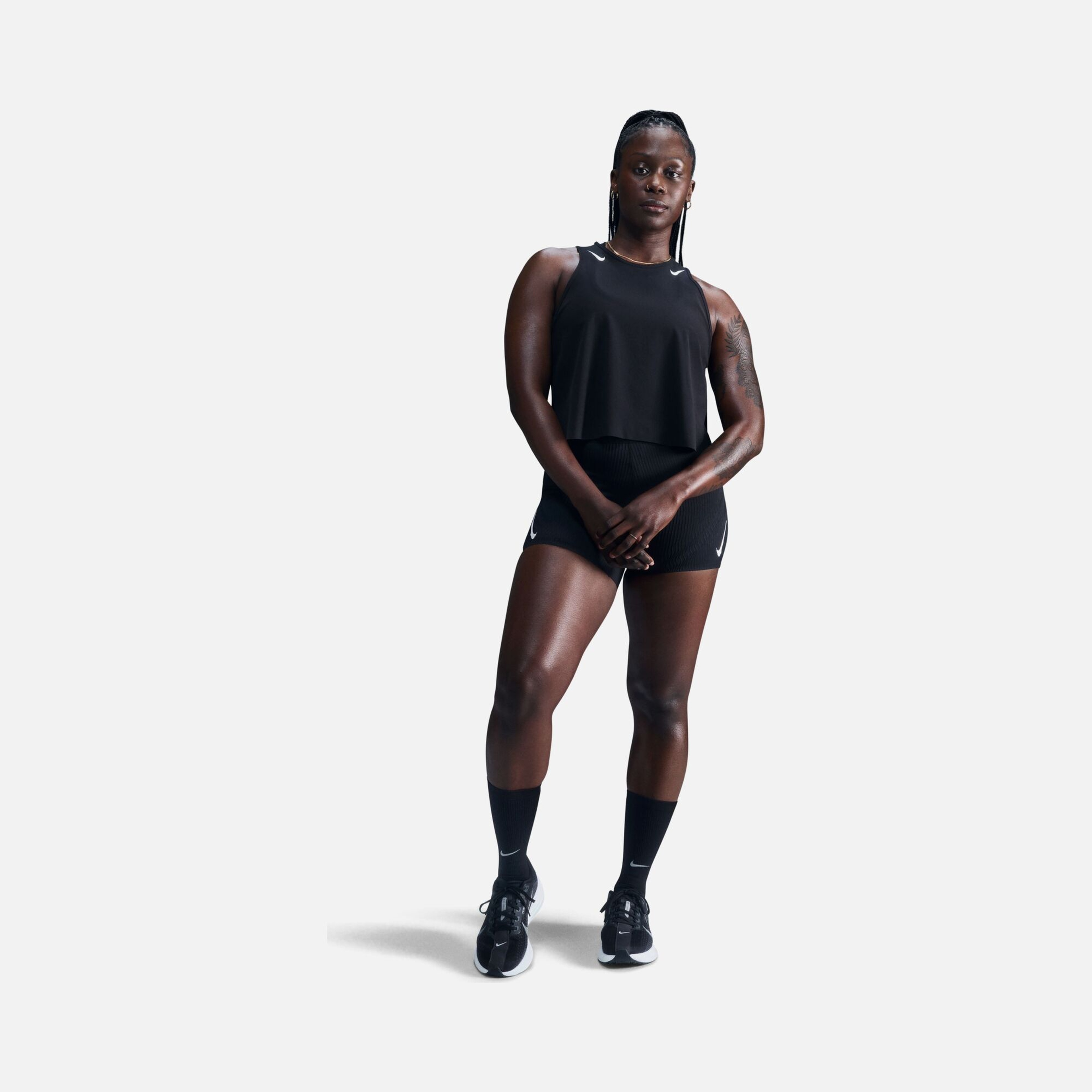 Nike AeroSwift Dri-Fit ADV Cropped Running Kadın Atlet