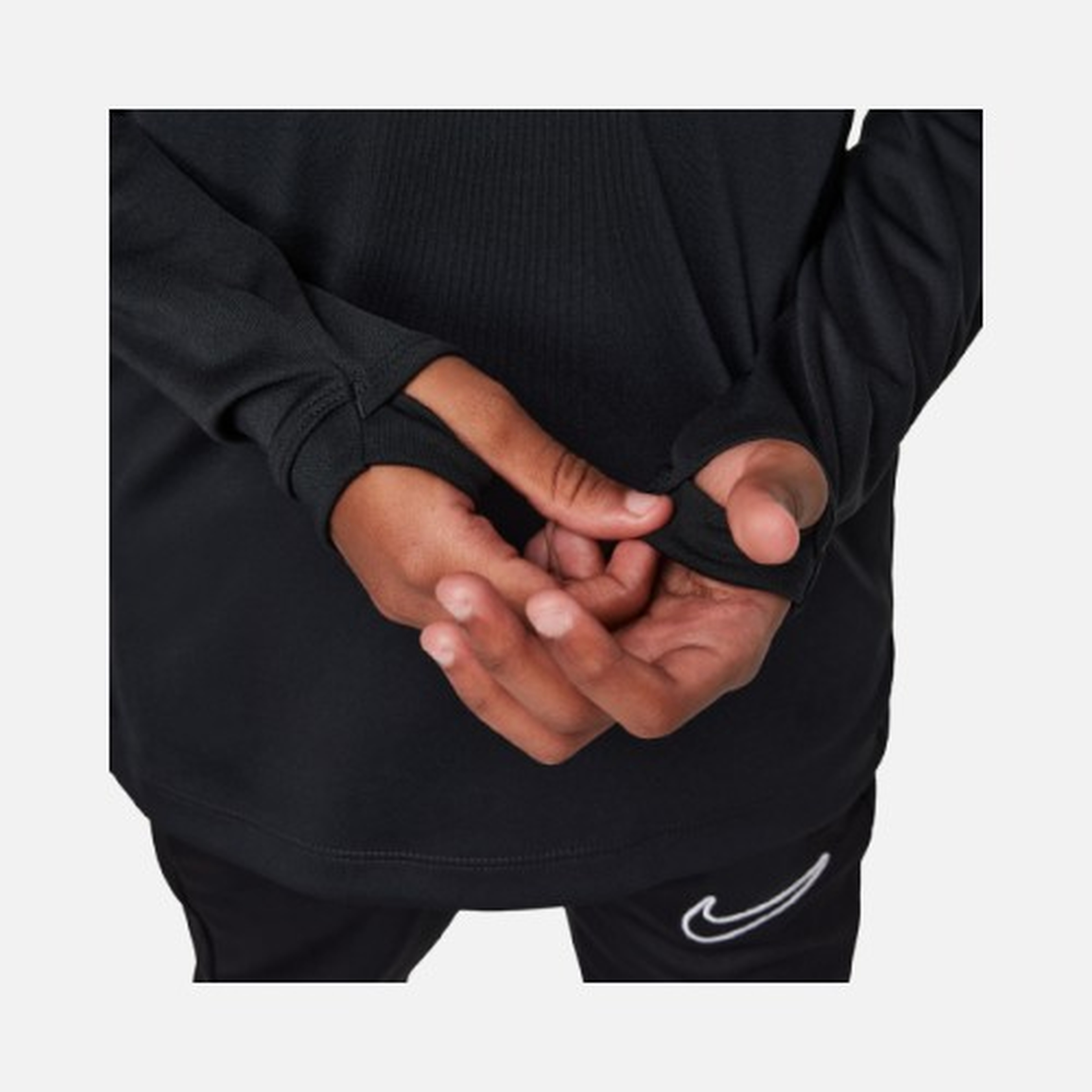Nike Academy 25 Dri-Fit Long-Sleeve 1/4-Zip Football Training Drill Long-Sleeve Çocuk Tişört
