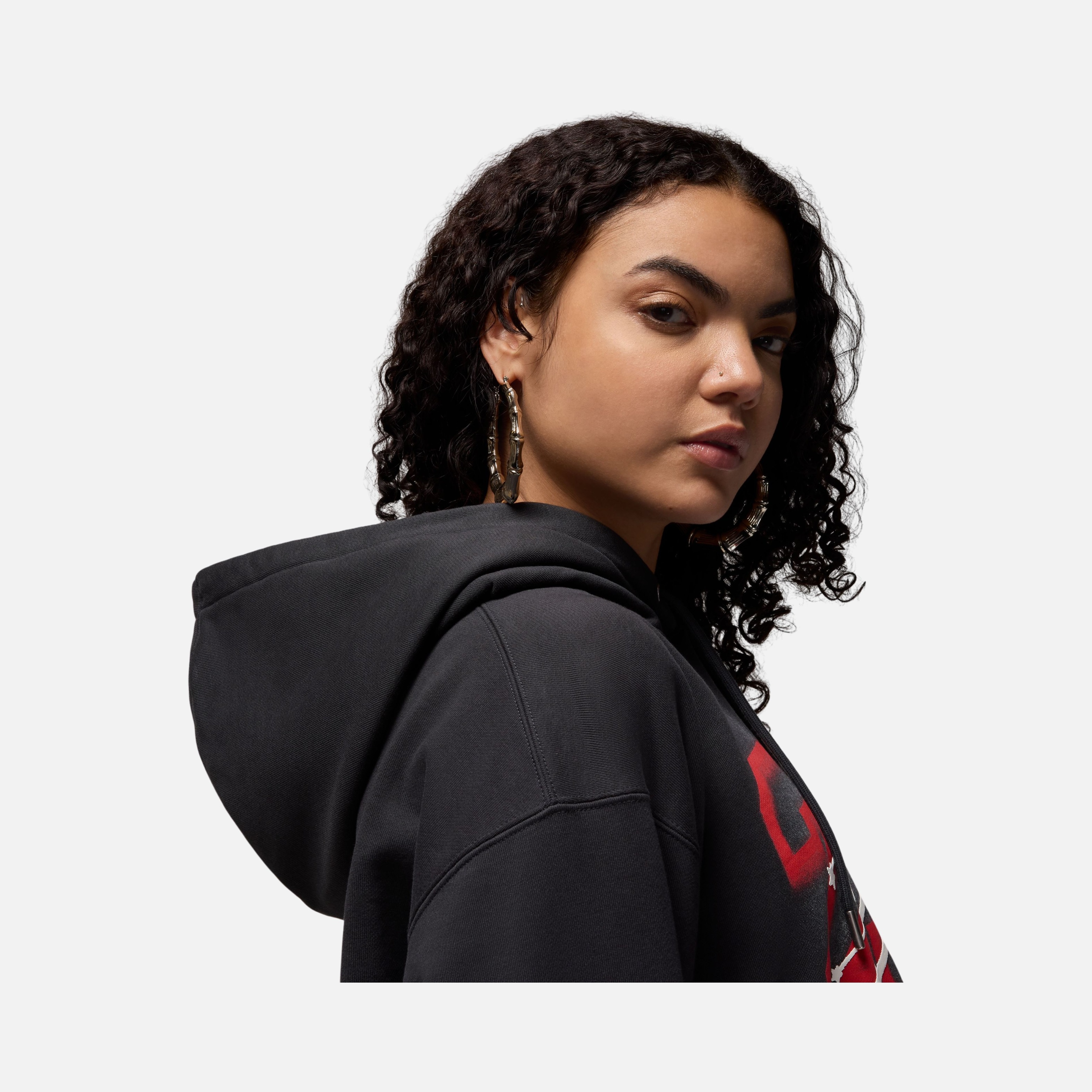 Nike Michael Jordan Flight Graphics 40 Fleece Pullover Hooded Kadın Sweatshirt