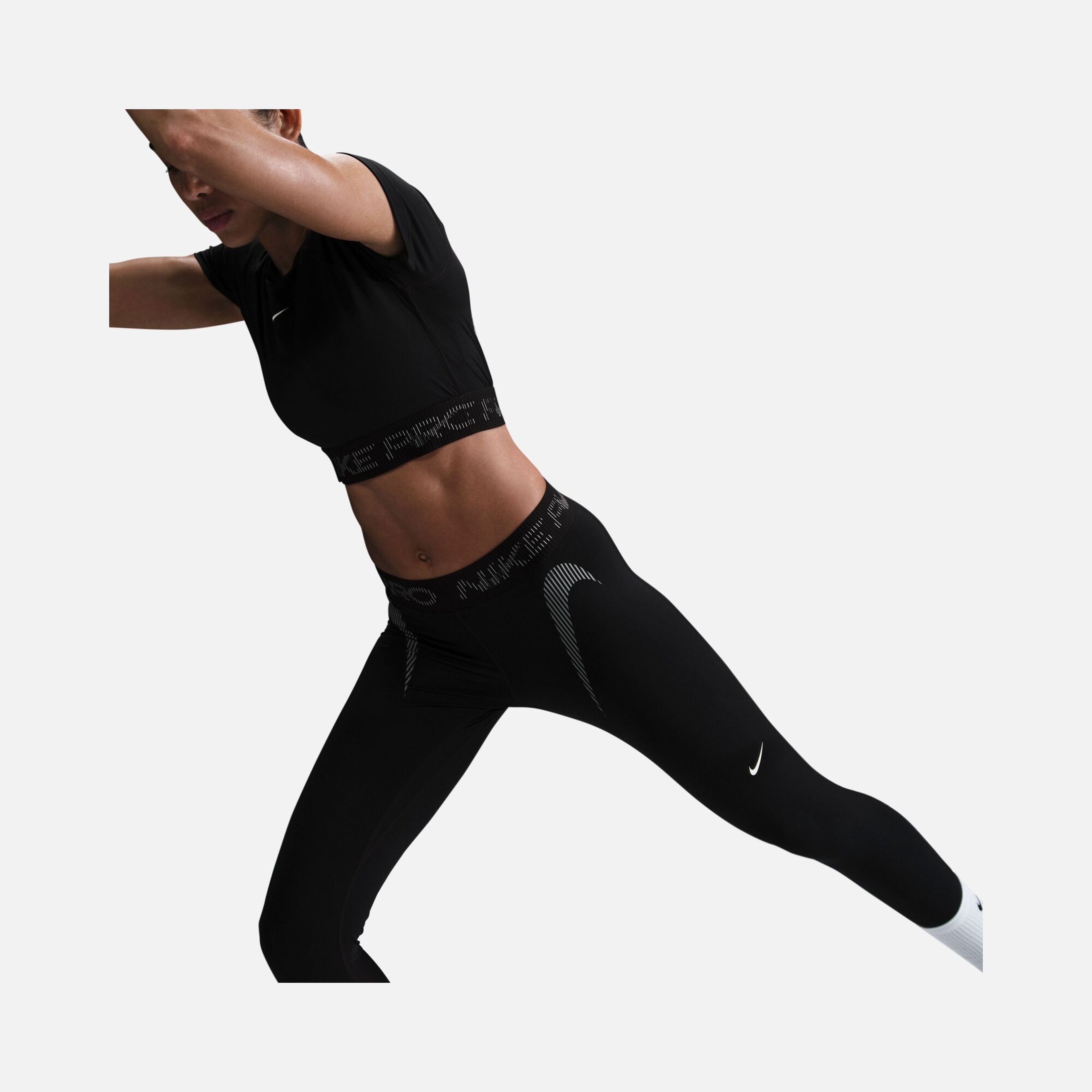 Nike Pro Mid-Rise 7/8 Graphic Training Kadın Tayt