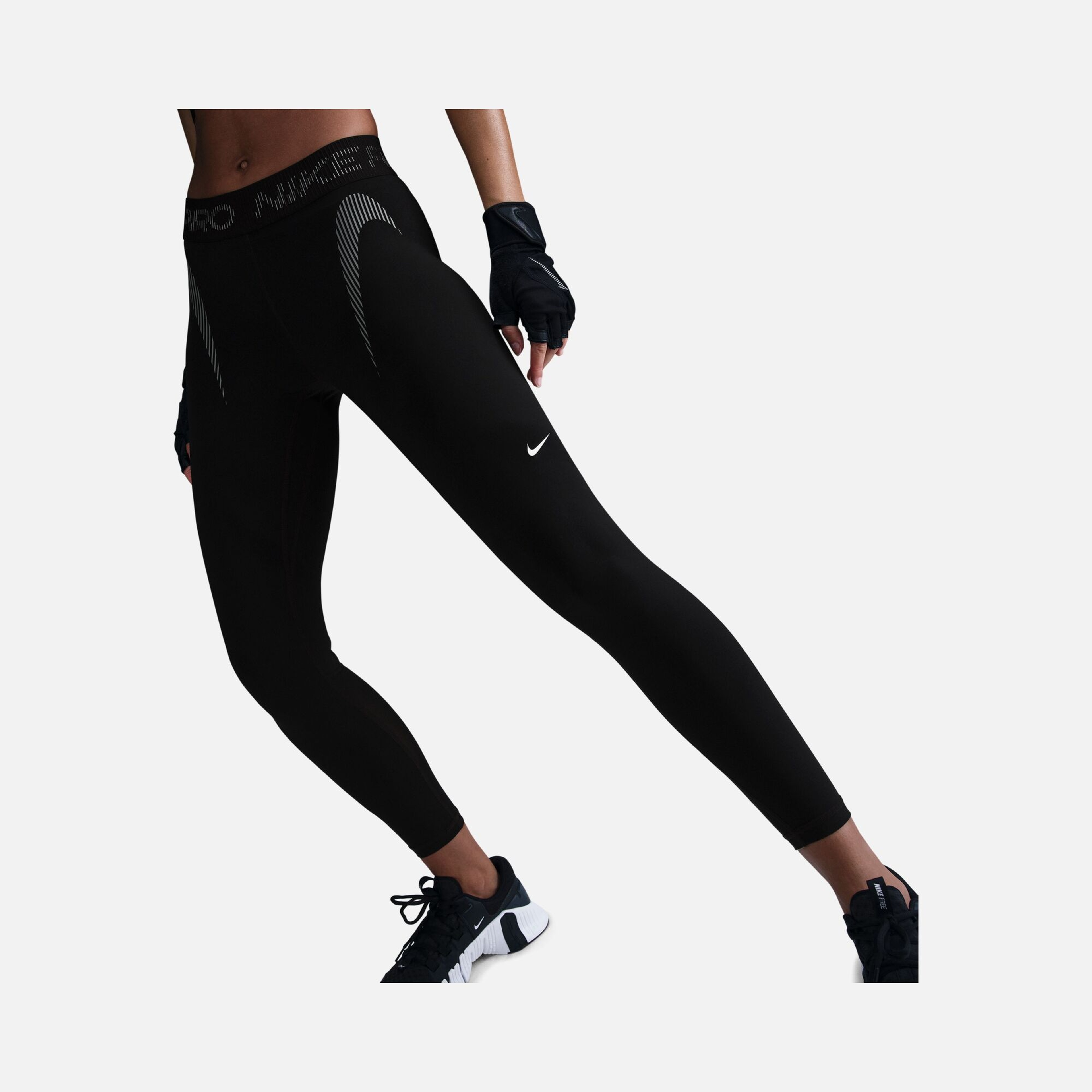 Nike Pro Mid-Rise 7/8 Graphic Training Kadın Tayt