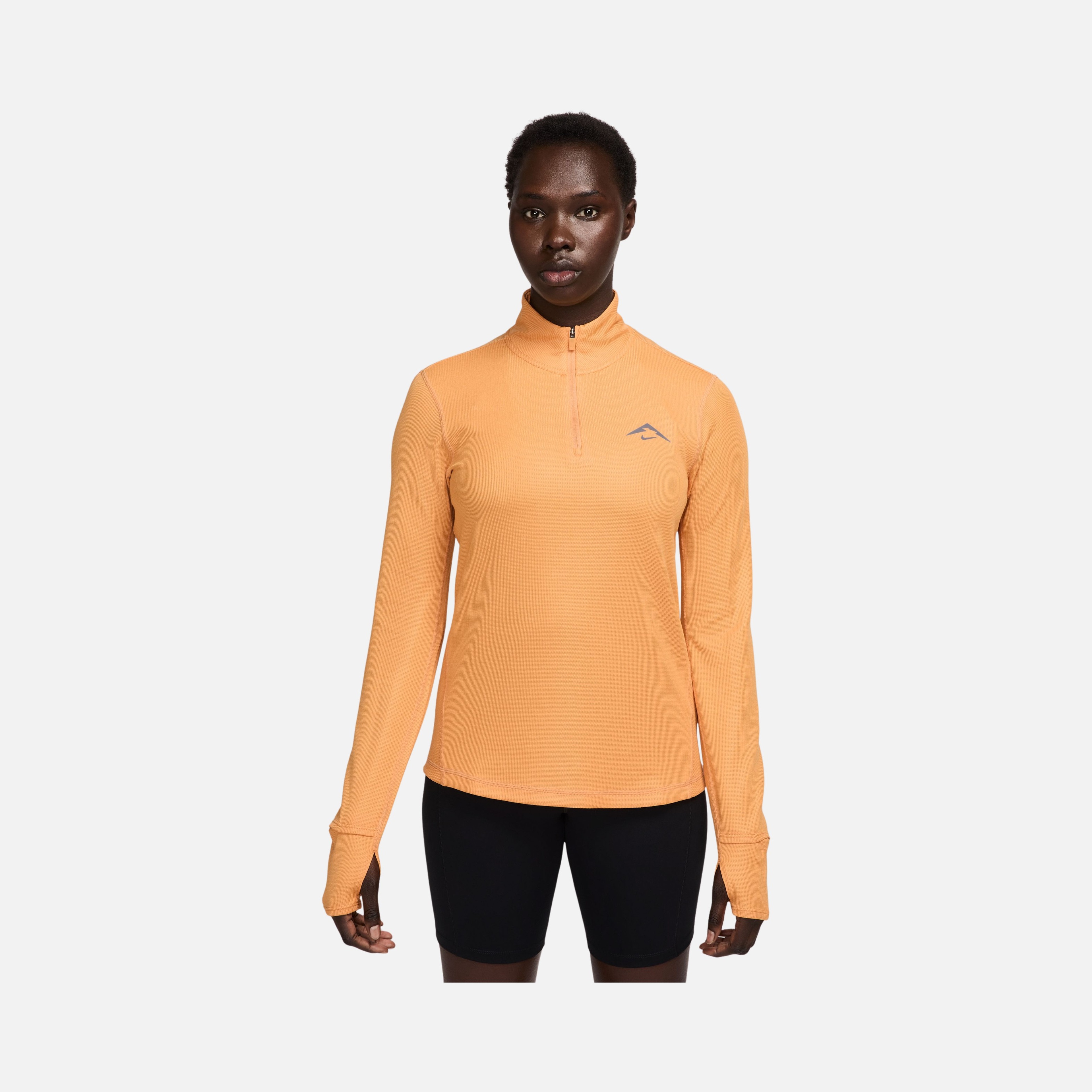 Nike Dri-Fit Trail Midlayer Running Half-Zip Long-Sleeve Kadın Tişört