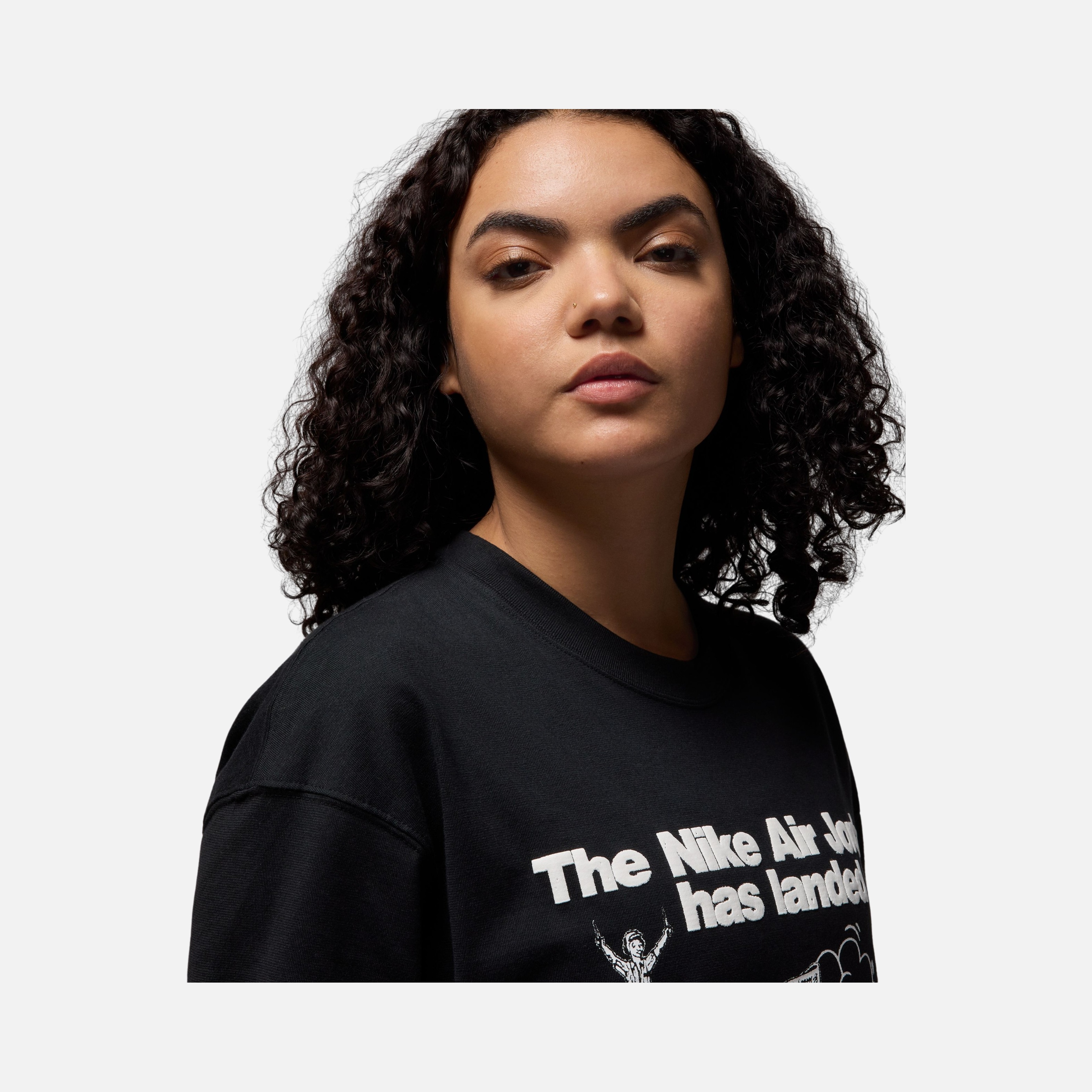 Nike Jordan Brand Sneaker Graphic Oversized Short-Sleeve Kadın Tişört