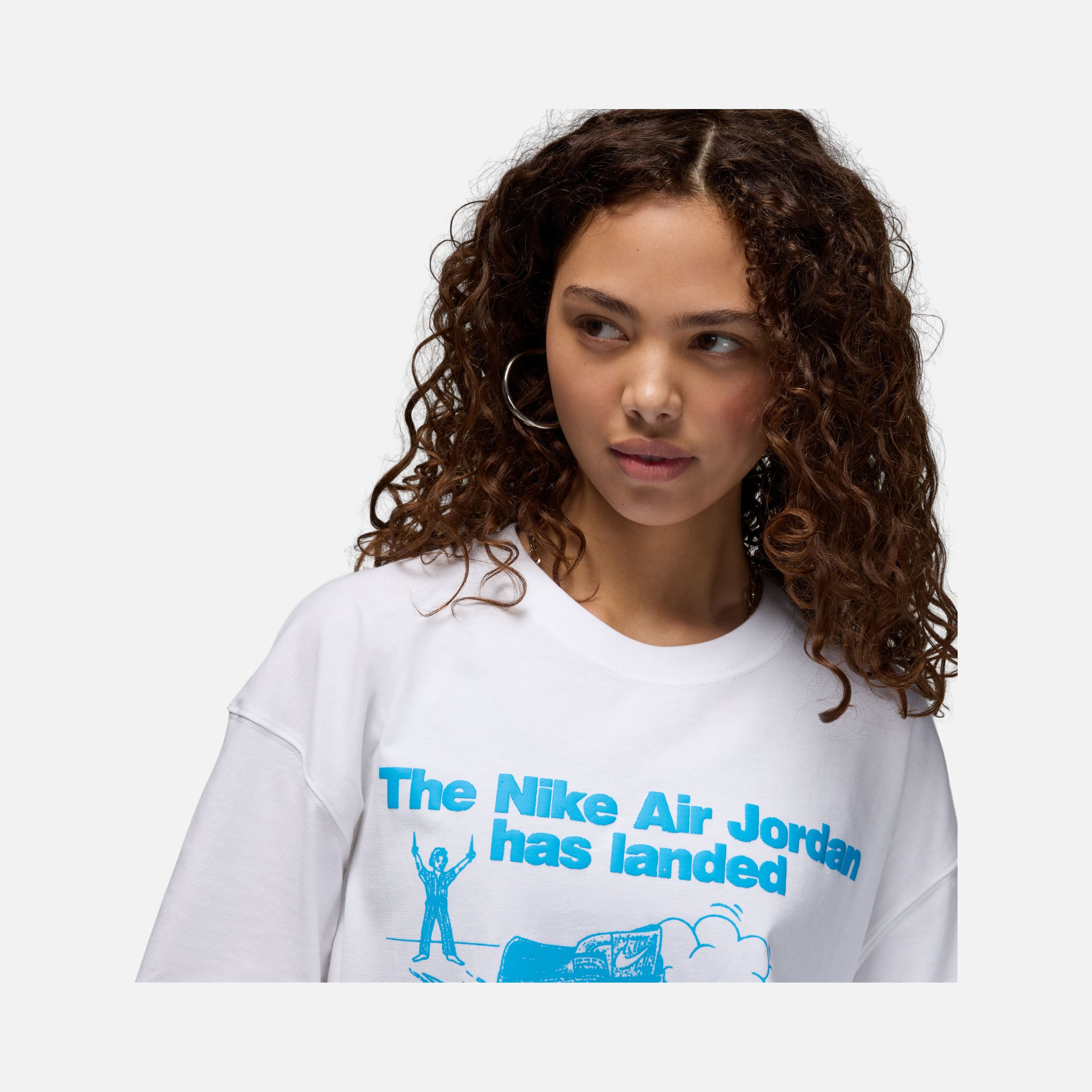 Nike Jordan Brand Sneaker Graphic Oversized Short-Sleeve Kadın Tişört