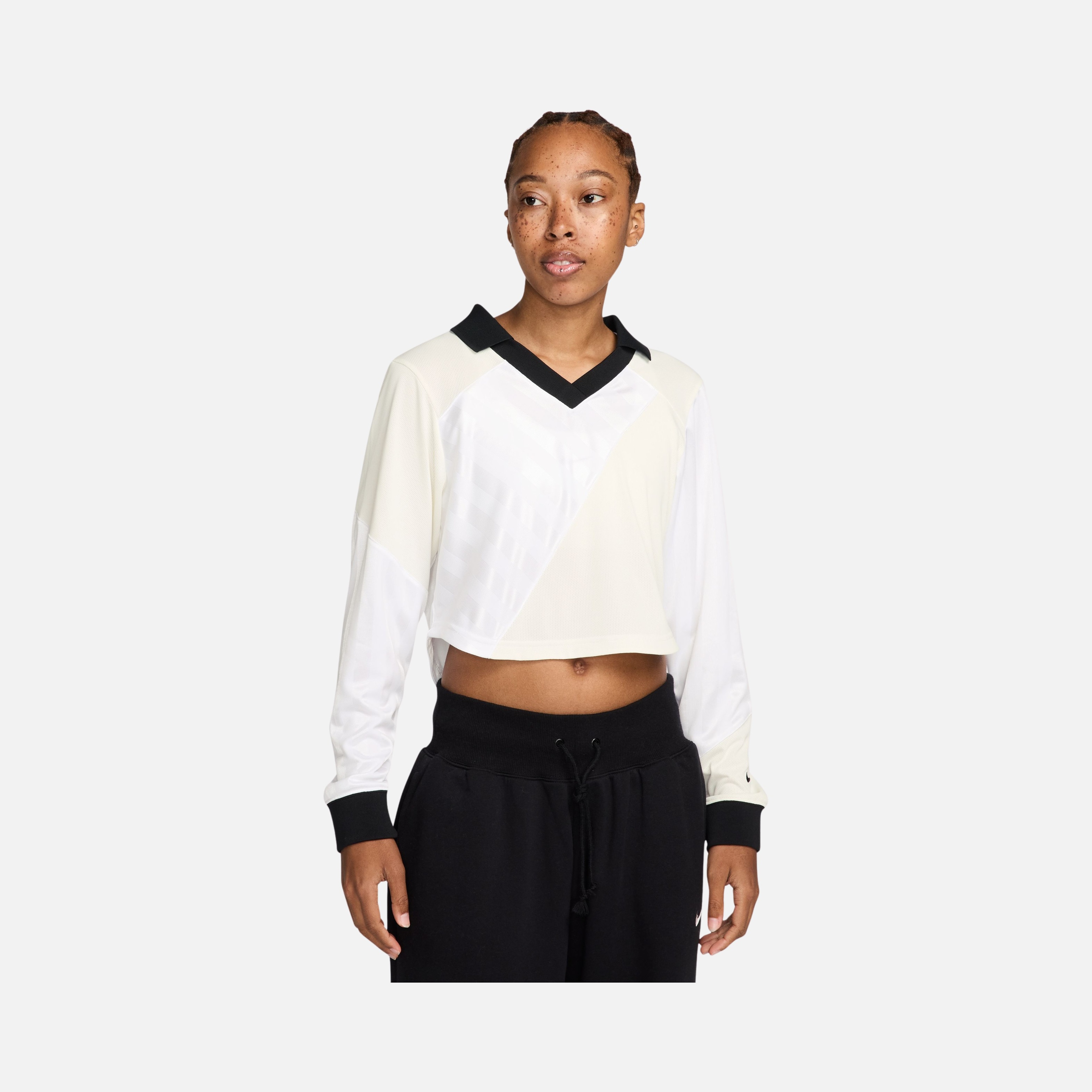 Nike Sportswear Street Cropped Long-Sleeve Kadın Tişört