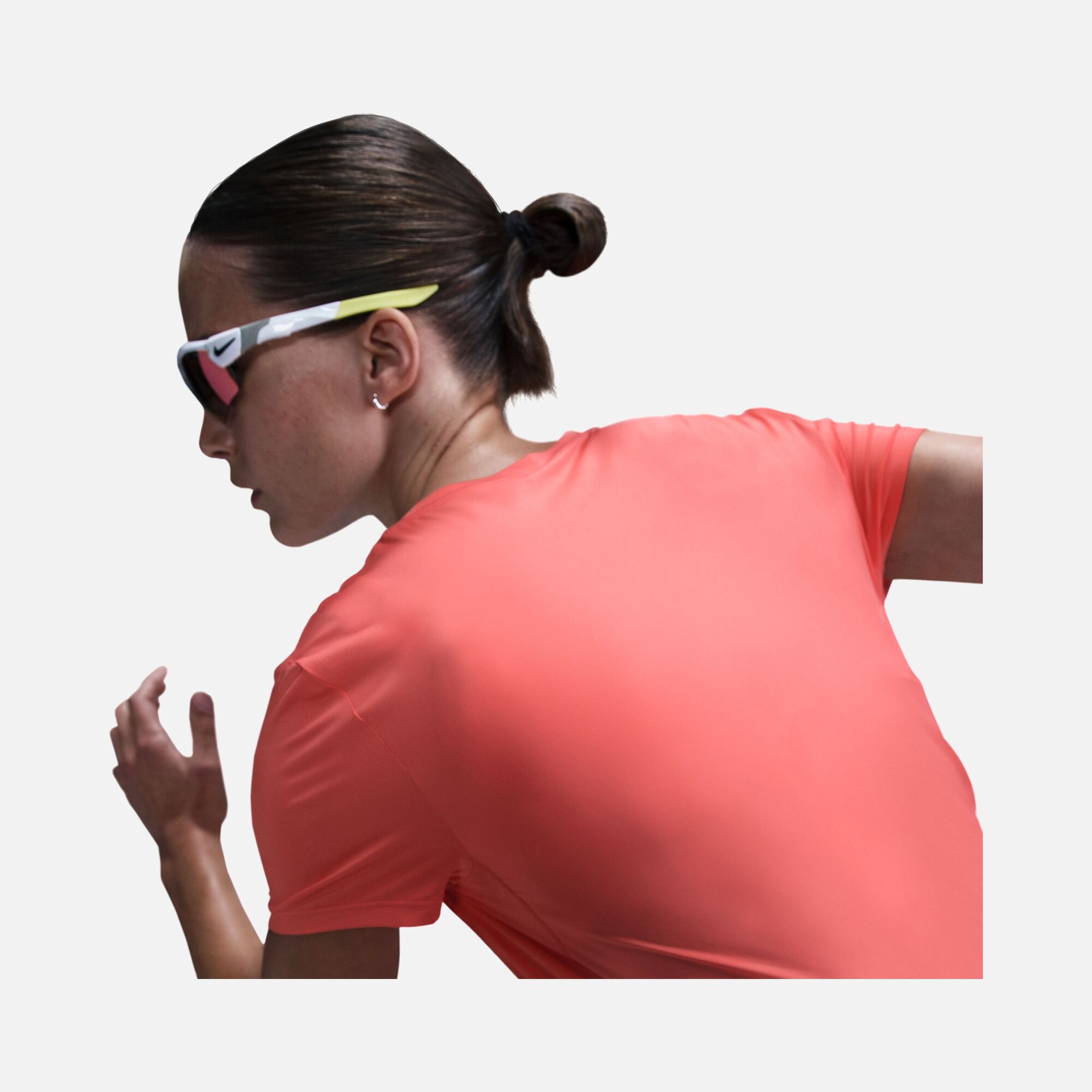 Nike One a New Swoosh Logo Dri-Fit Running Short-Sleeve Kadın Tişört