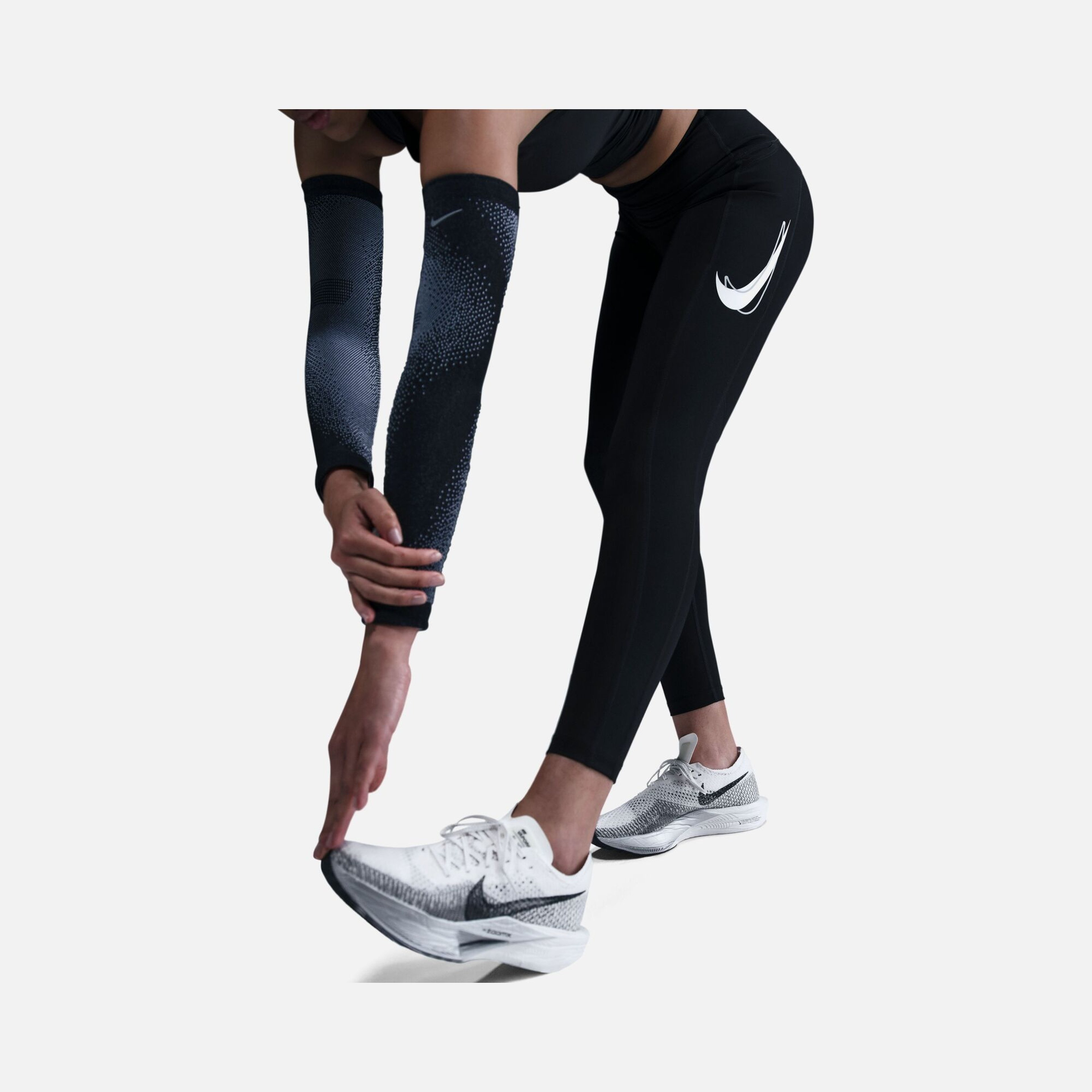 Nike Fast Dri-Fit Swoosh Graphic Mid-Rise 7/8 Running Kadın Tayt