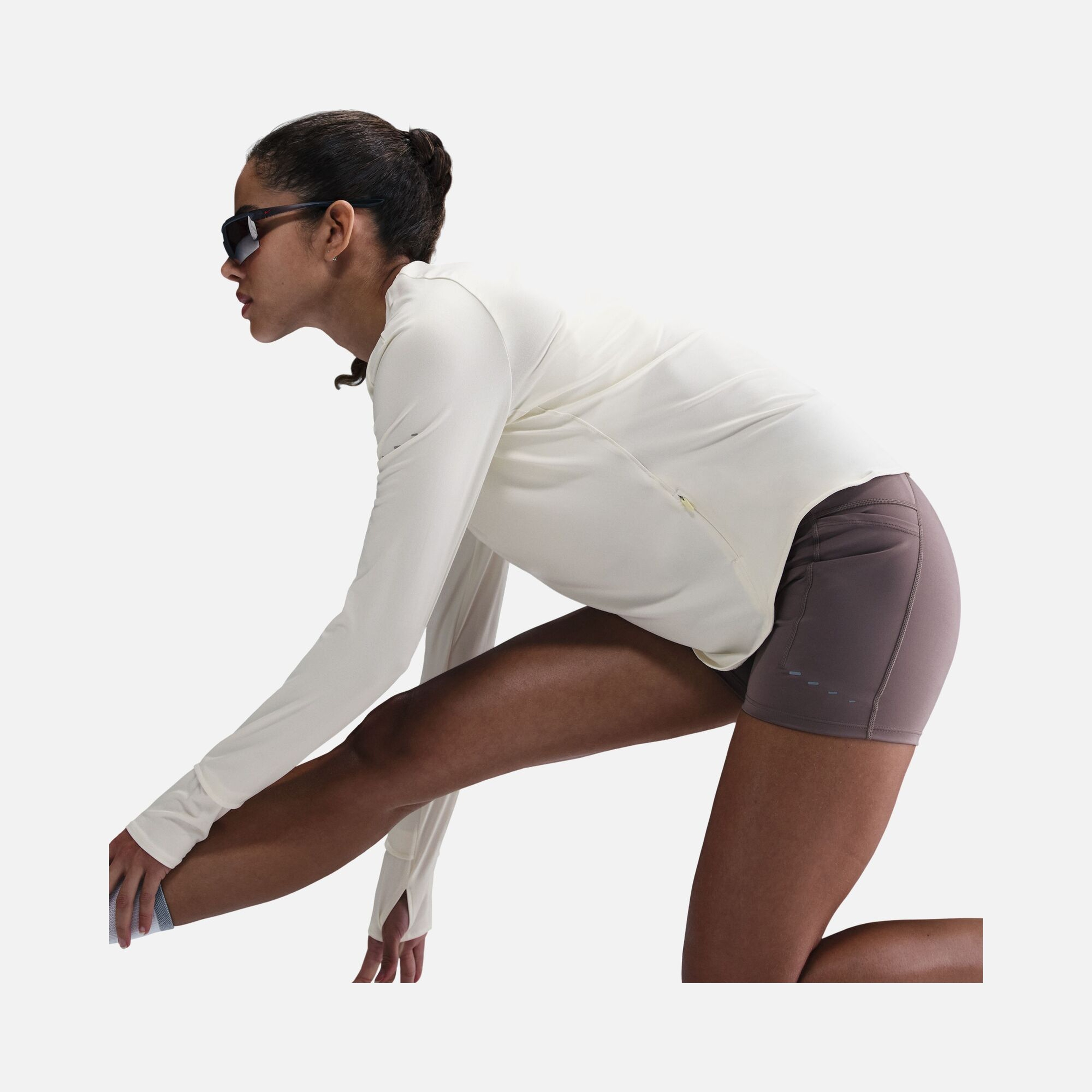 Nike Swift Dri-Fit UV Crew Running Long-Sleeve Kadın Tişört