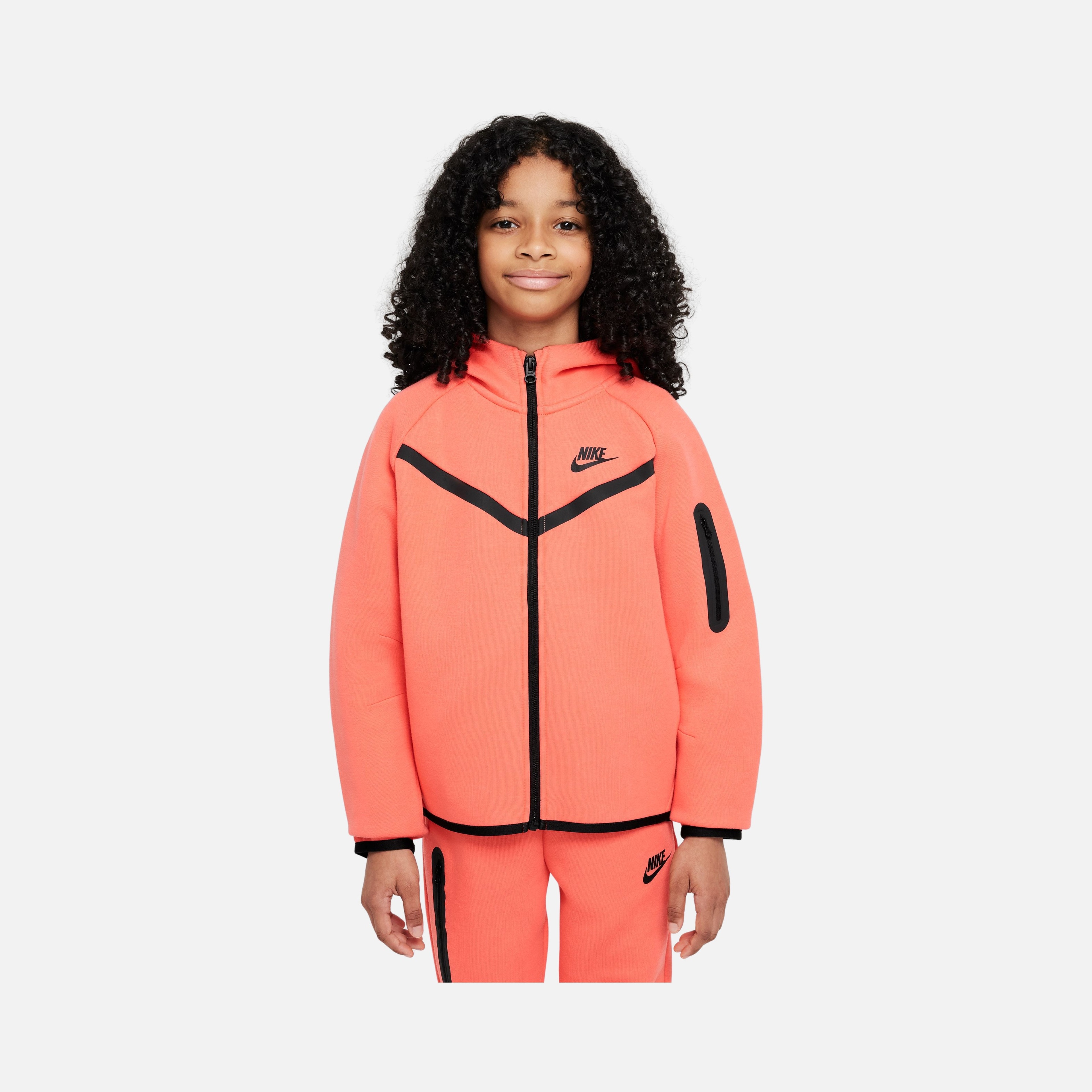 Nike Sportswear Tech Fleece SS25 Full-Zip Hoodie (Girls') Çocuk Sweatshirt